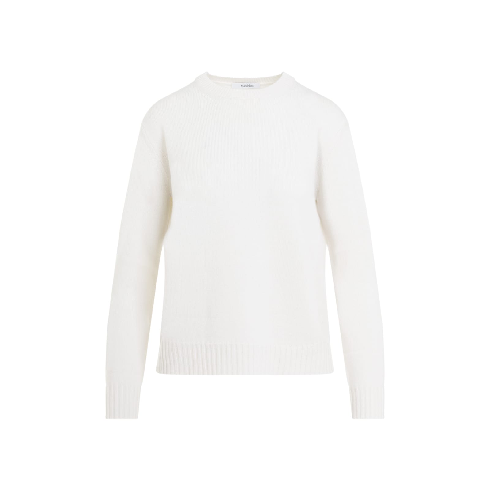 Shop Max Mara Viglio Crewneck In Crema