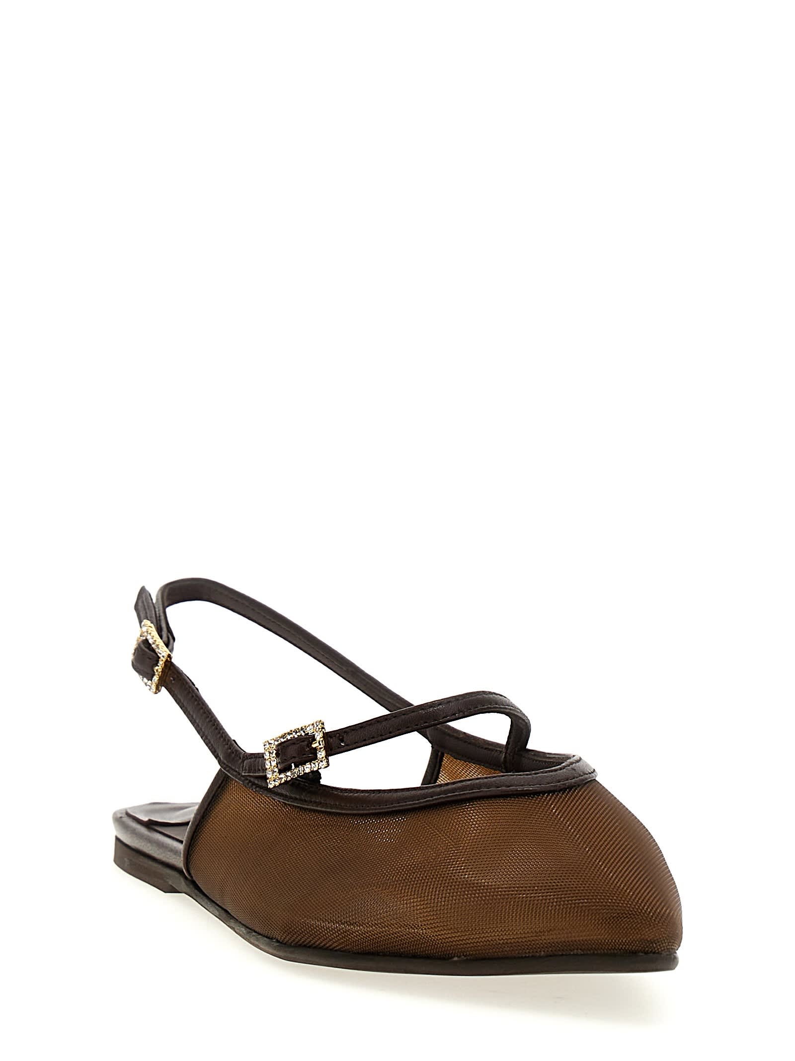 Shop Le Silla Morgana Slingback In Brown