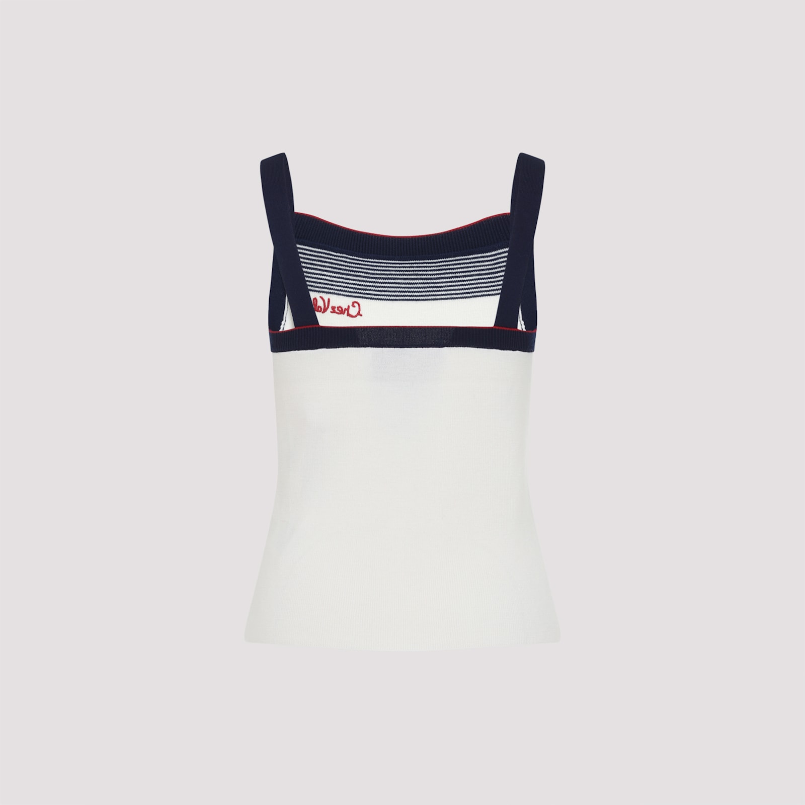 Valentino Top In Lana Avorio Donna In White