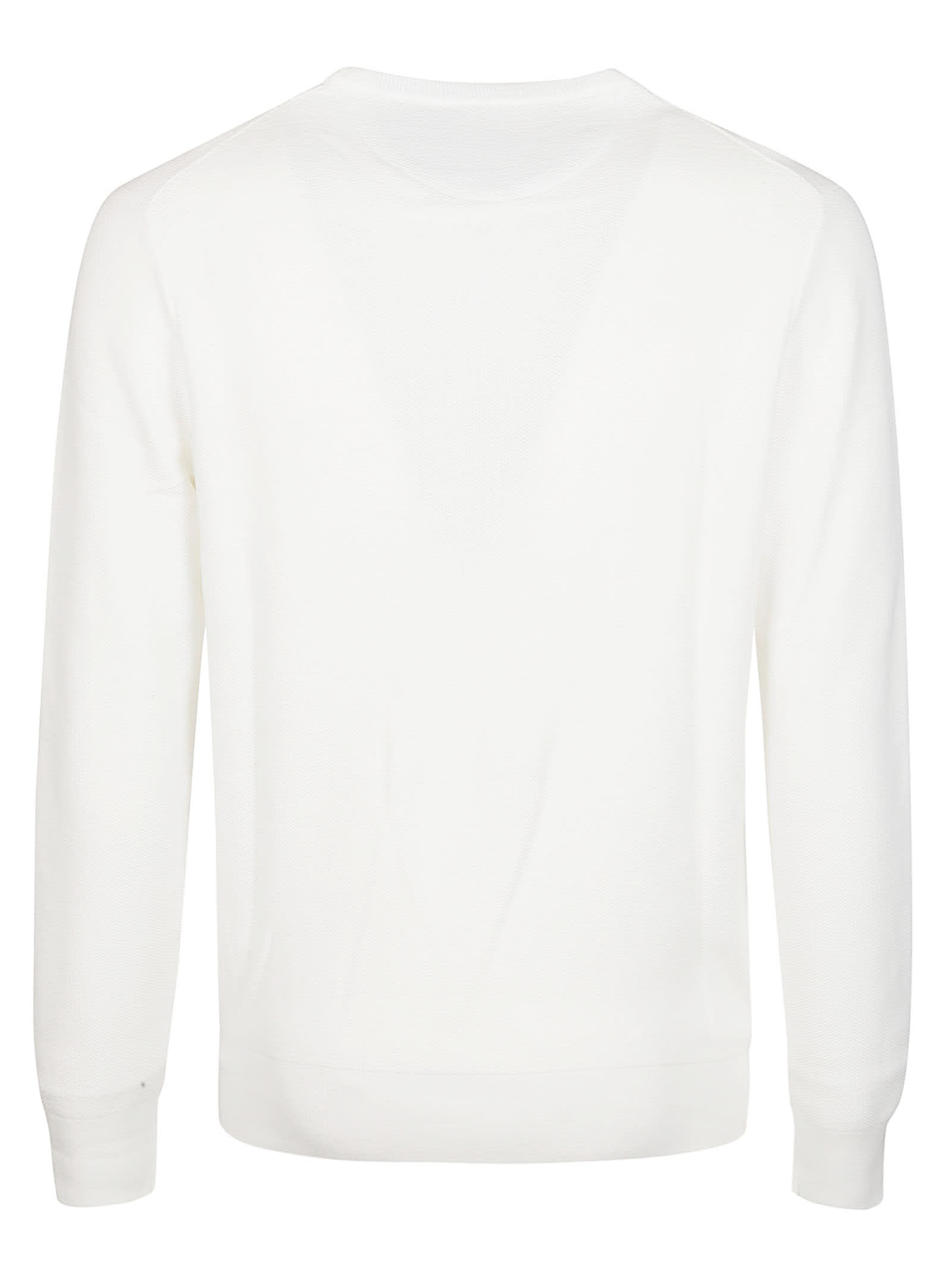 Shop Polo Ralph Lauren Long Sleeve Sweater In Deckwash White