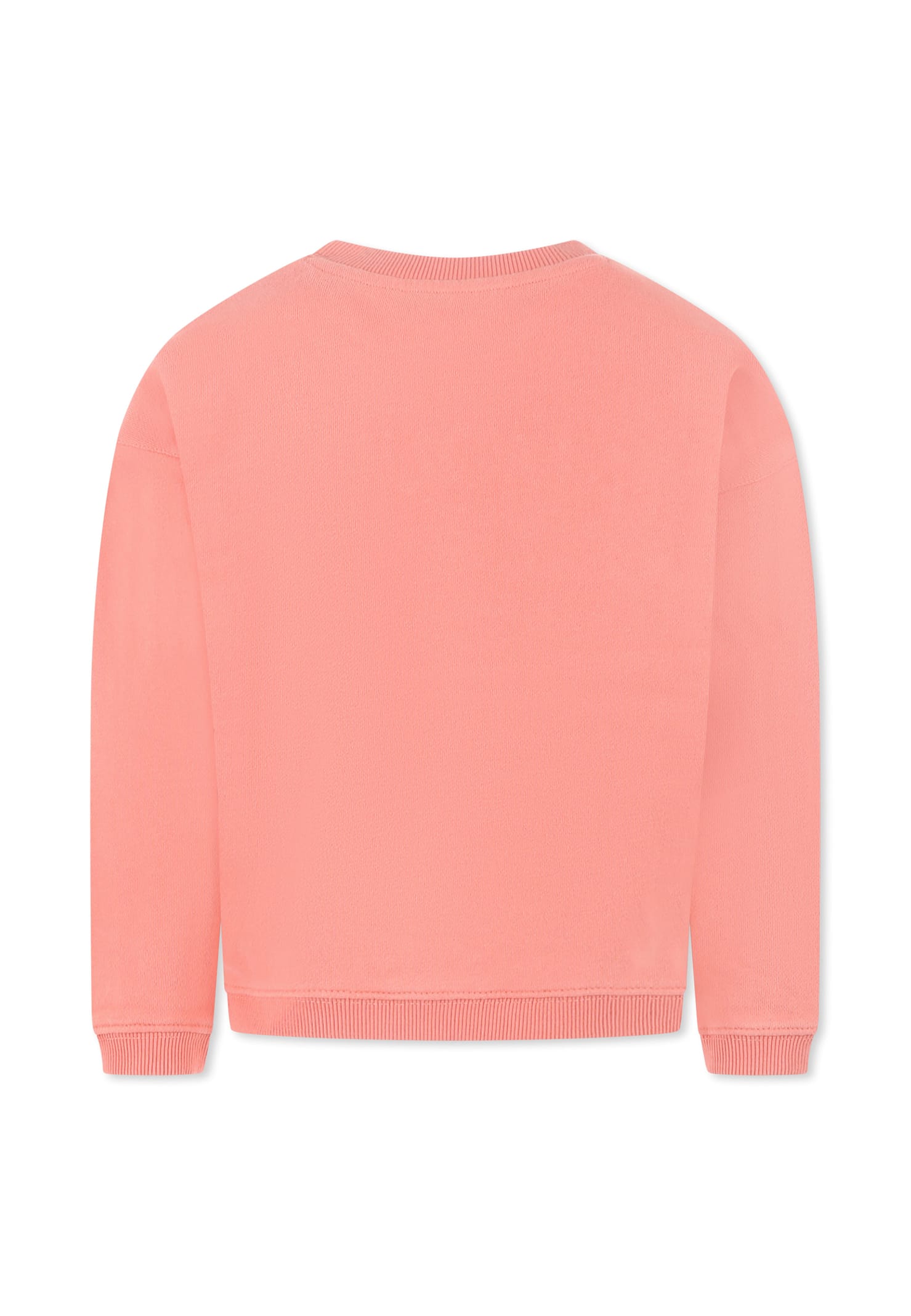 Bonpoint Pink Sweatshirt For Girl With Writing In Pink