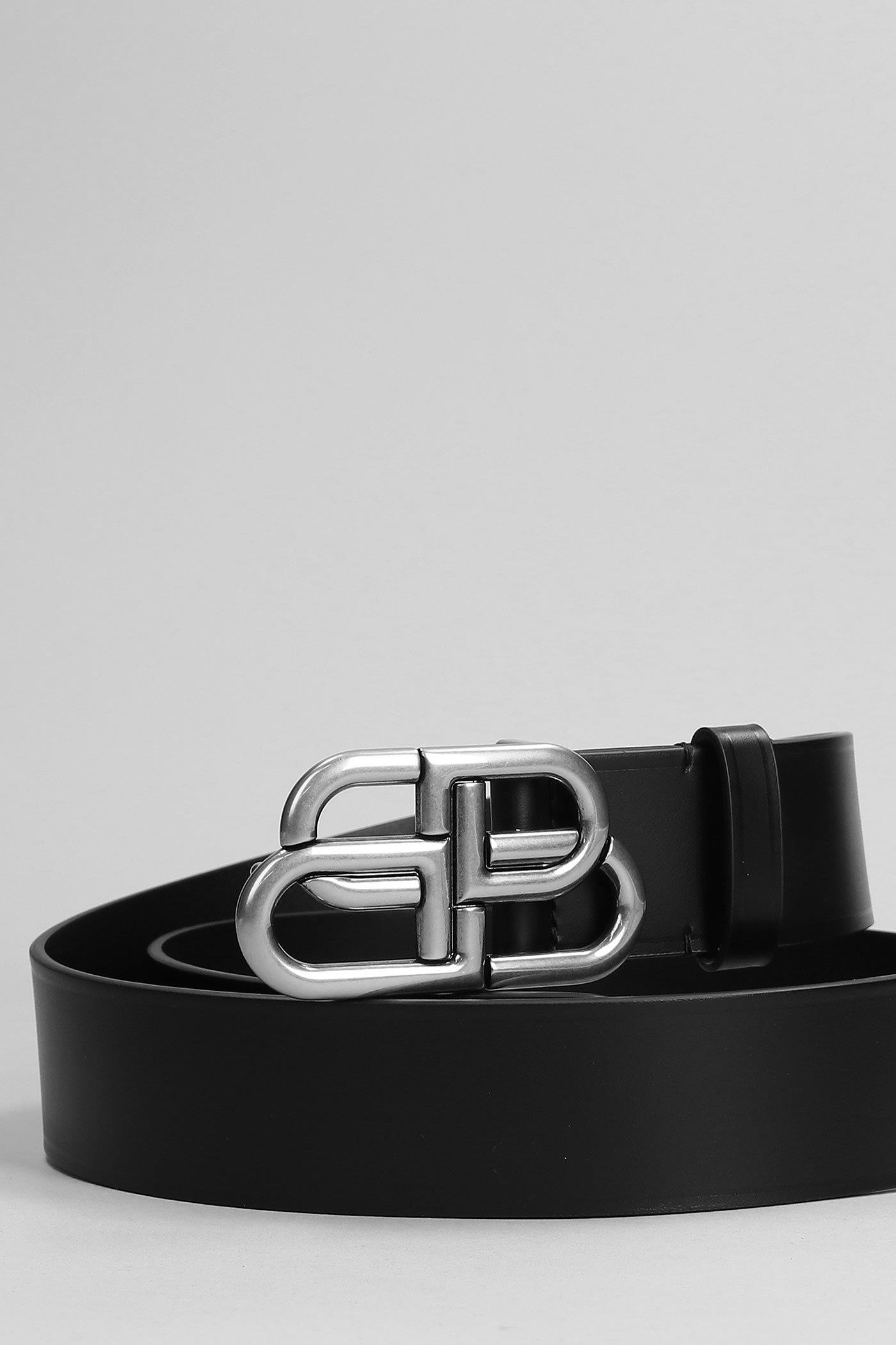 Shop Balenciaga Belts In Black Leather