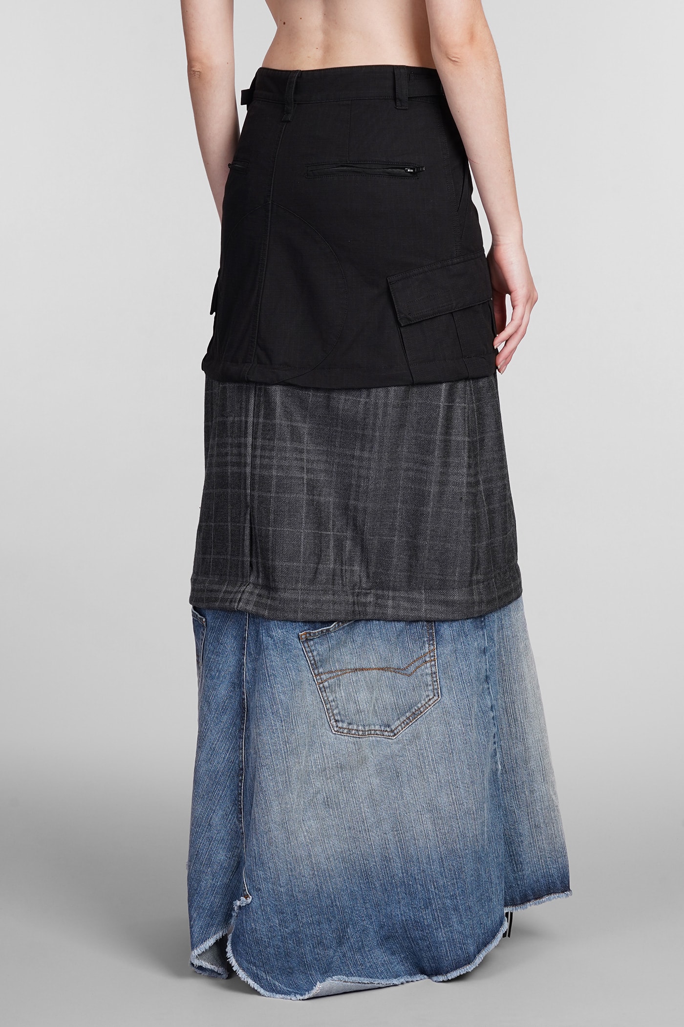 Shop Balenciaga Skirt In Black Cotton