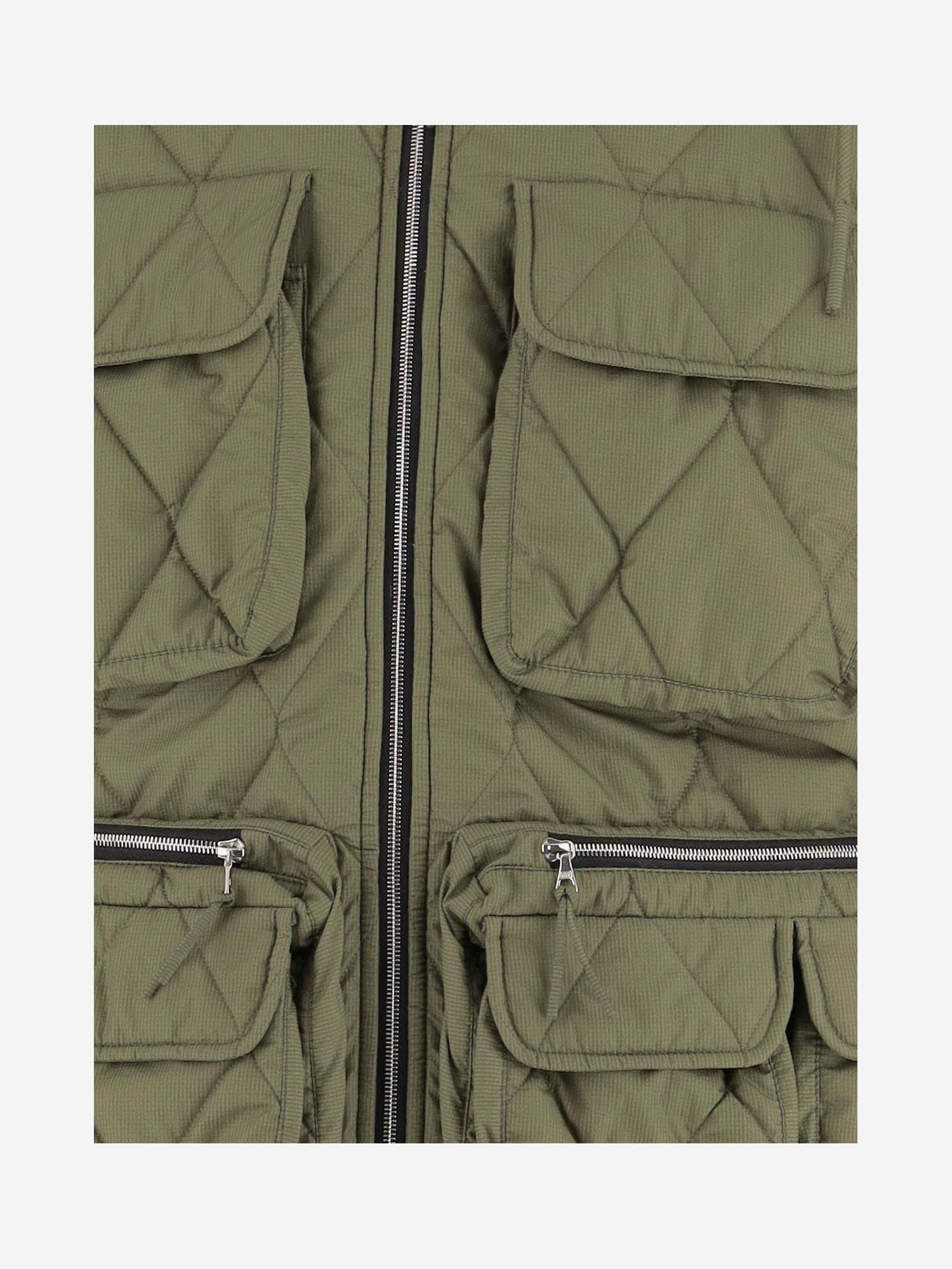 Ienki Ienki Ember Quilted Sleeveless Vest In Green
