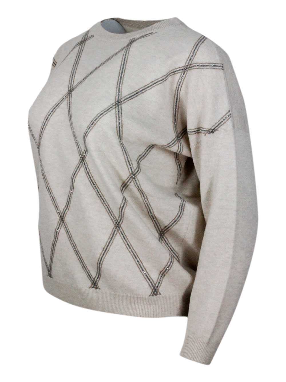 Shop Brunello Cucinelli Sweater In Beige