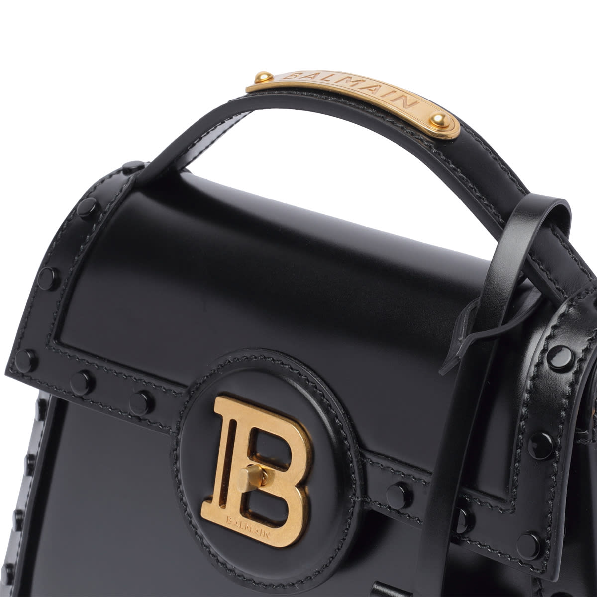 Shop Balmain B-buzz Dynasty Handbag In Black