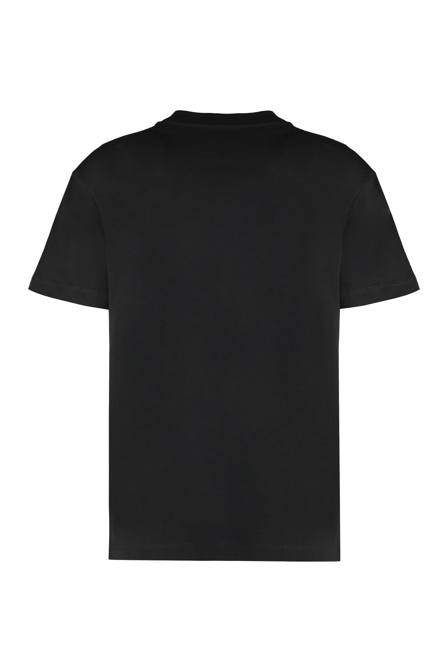 Shop Jil Sander Set Of Three Cotton T-shirts In Black