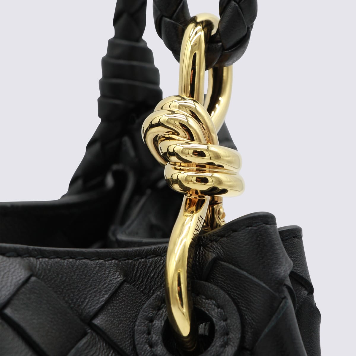 Bottega Veneta Black Leather Bag