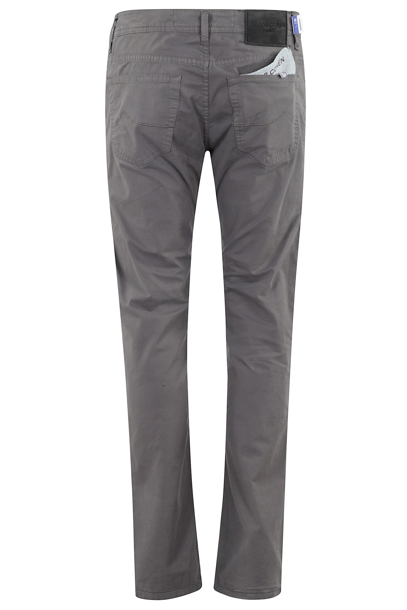 Jacob Cohen Bard 5 Tasche Gabardina Stretch In Grigio Piombo