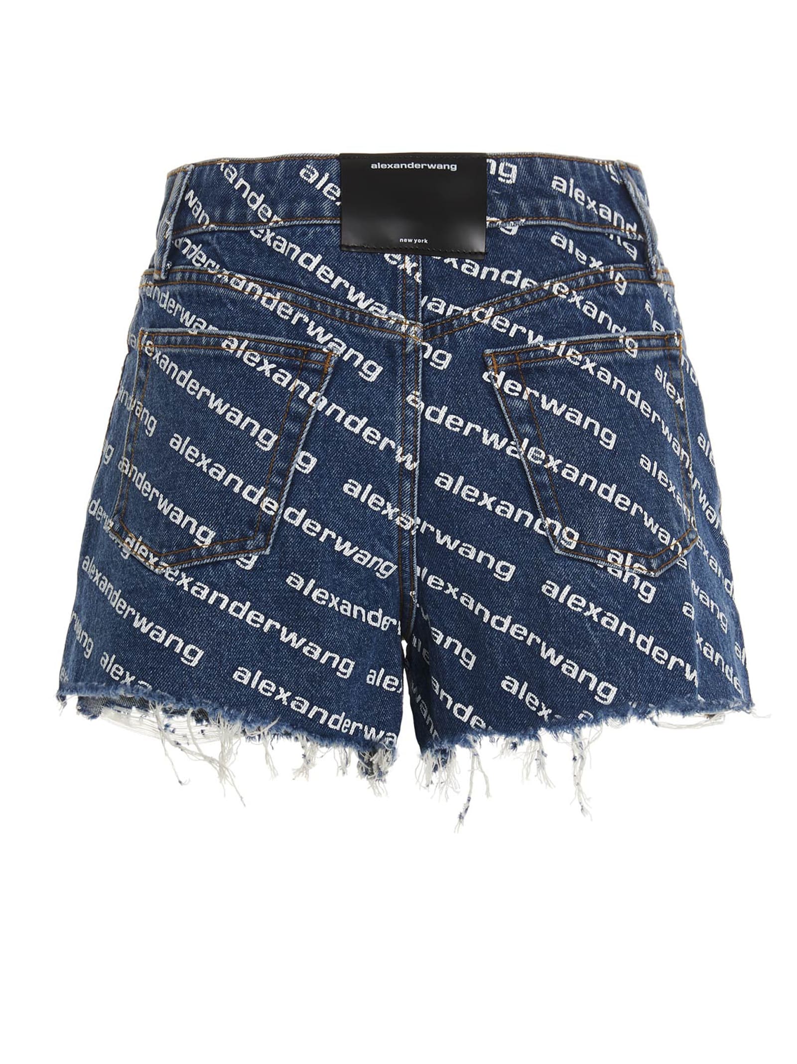 Shop Alexander Wang Bite Shorts In Blue