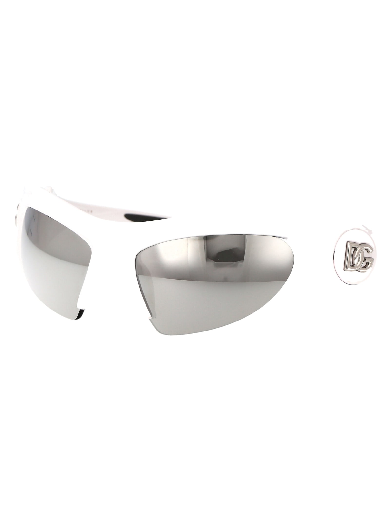 Shop Dolce &amp; Gabbana Eyewear 0dg6192 Sunglasses In 33126g White