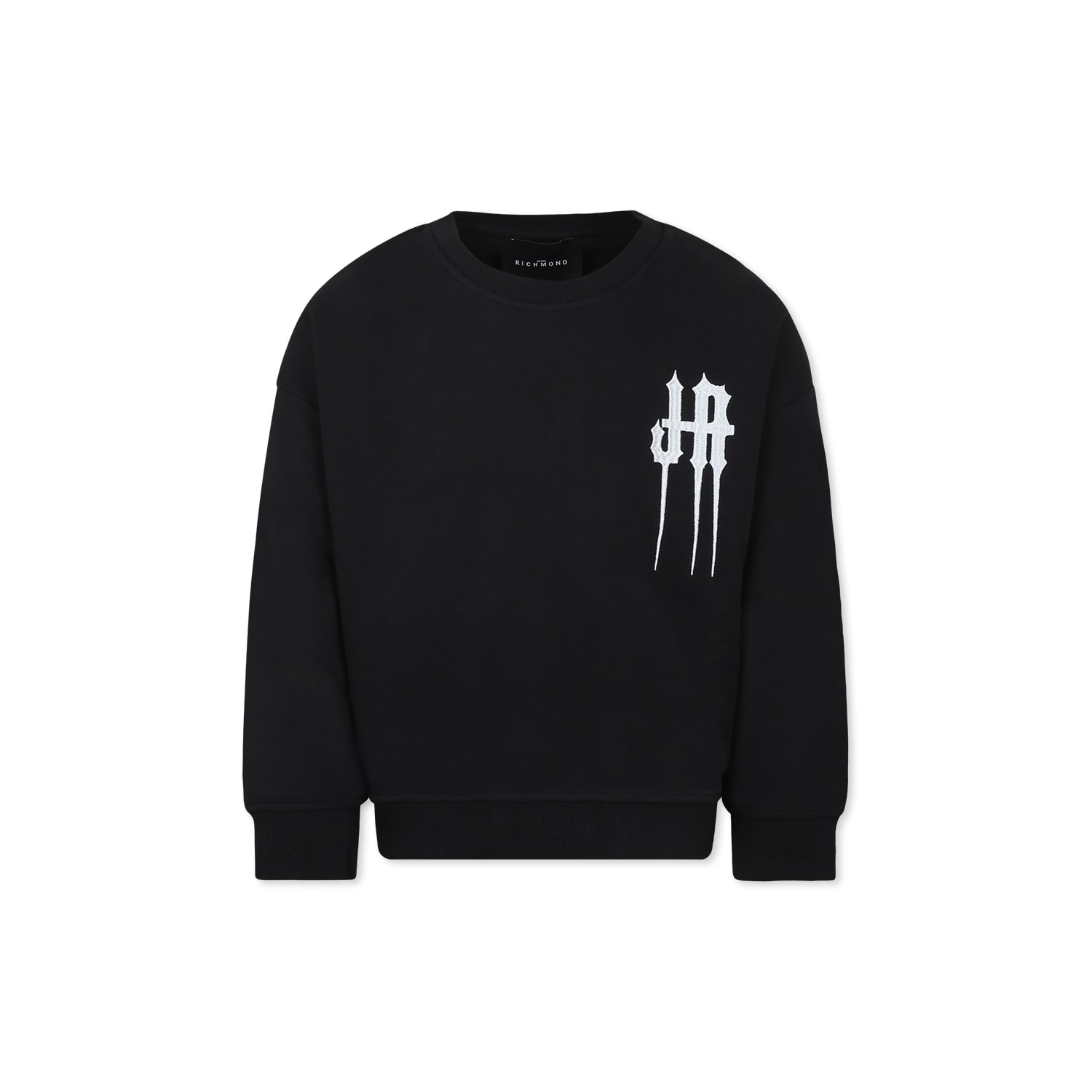 Richmond Black Sweat For Boy In Black