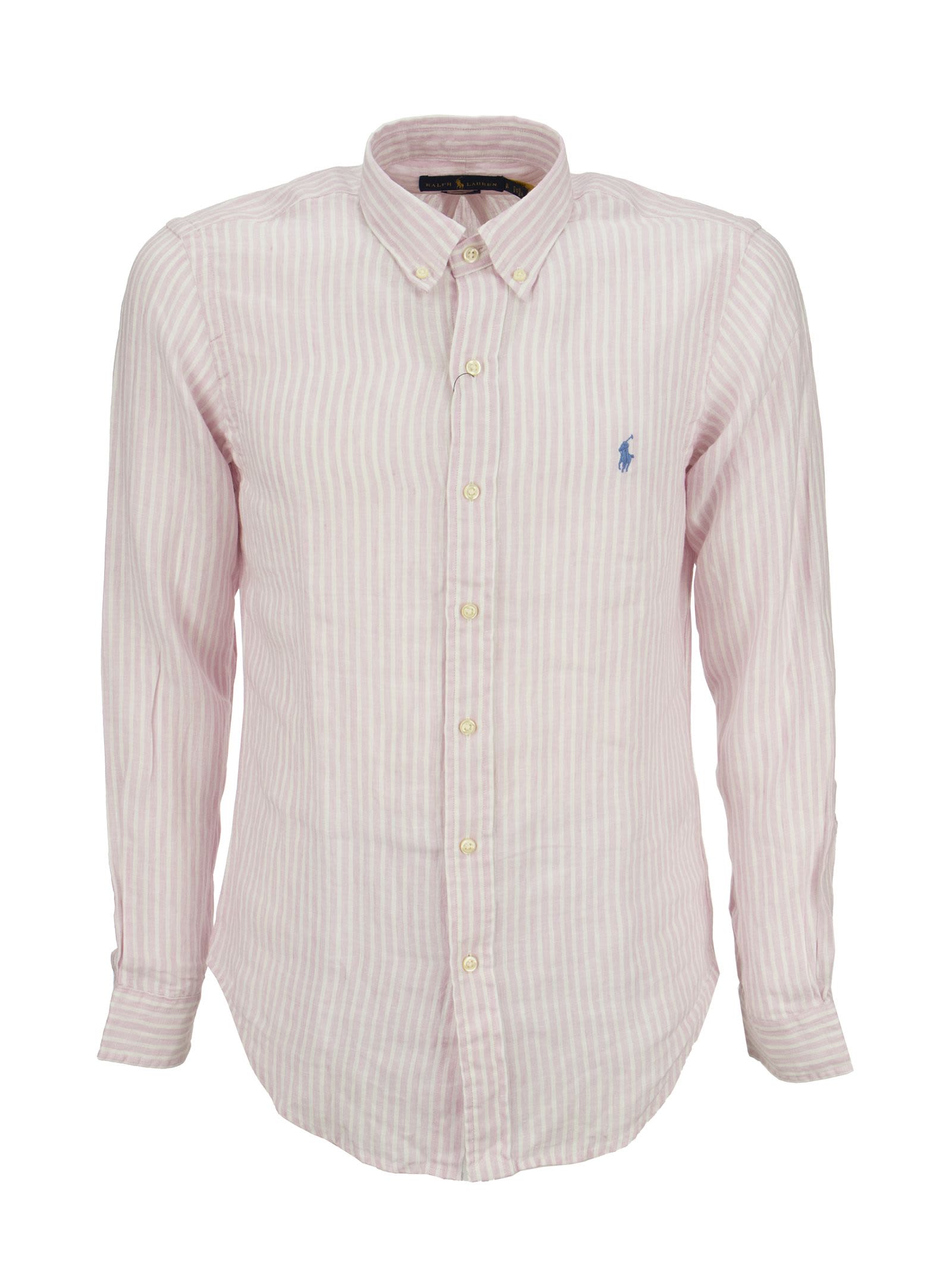 Ralph Lauren Custom Fit Striped Linen Shirt