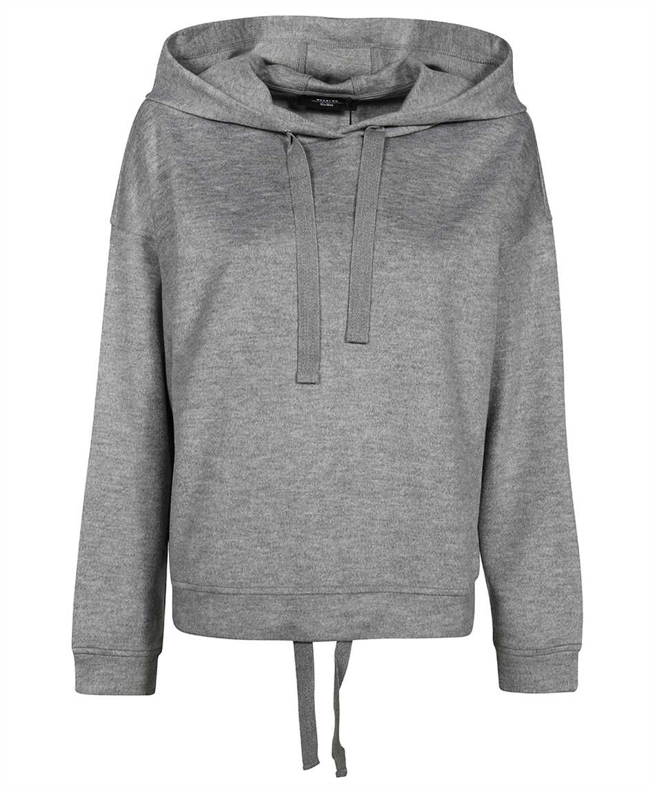 Shop Max Mara Cardiff Hooded Sweatshirt In Grey