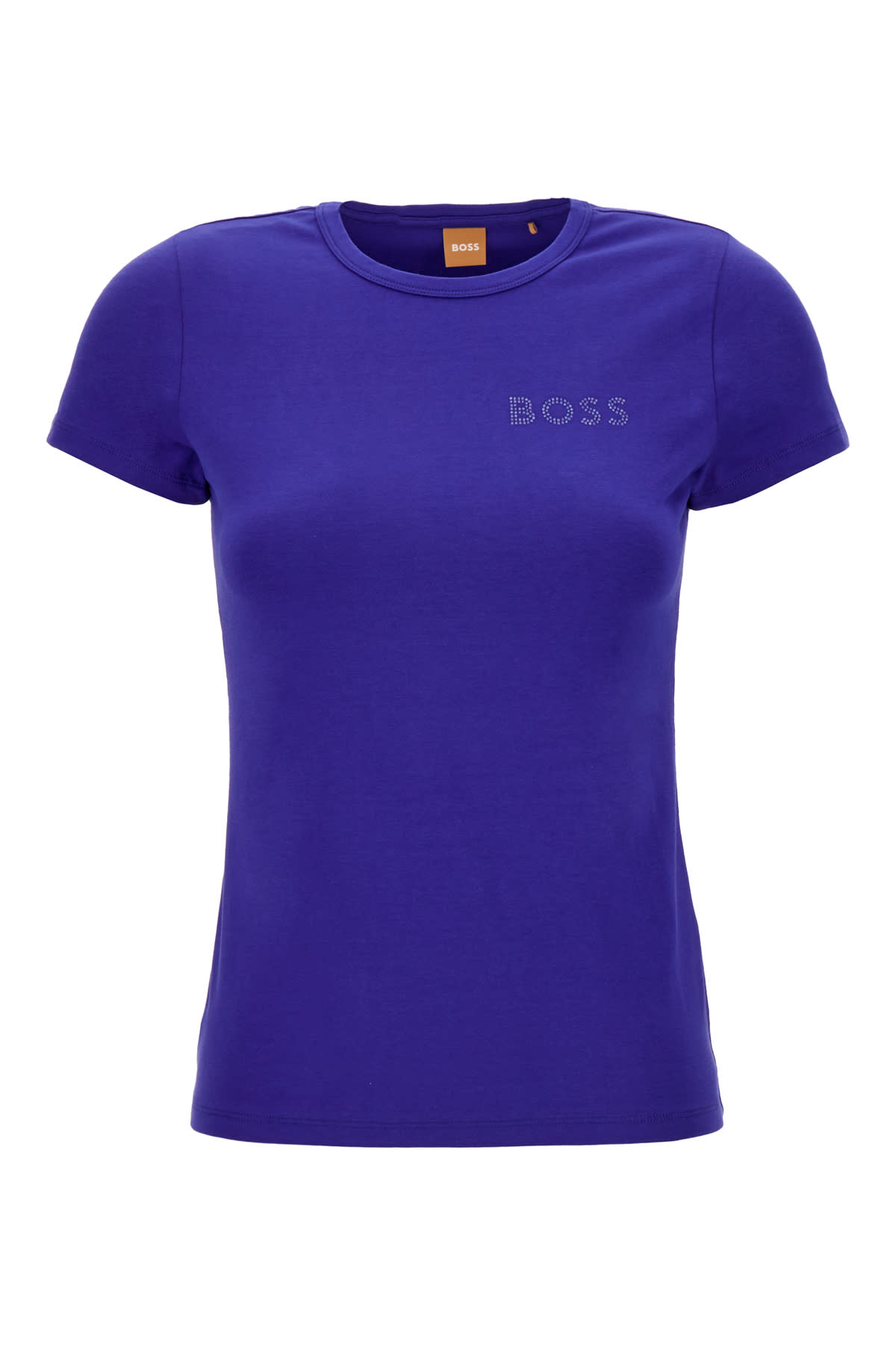 Blue Stretch Cotton T-shirt