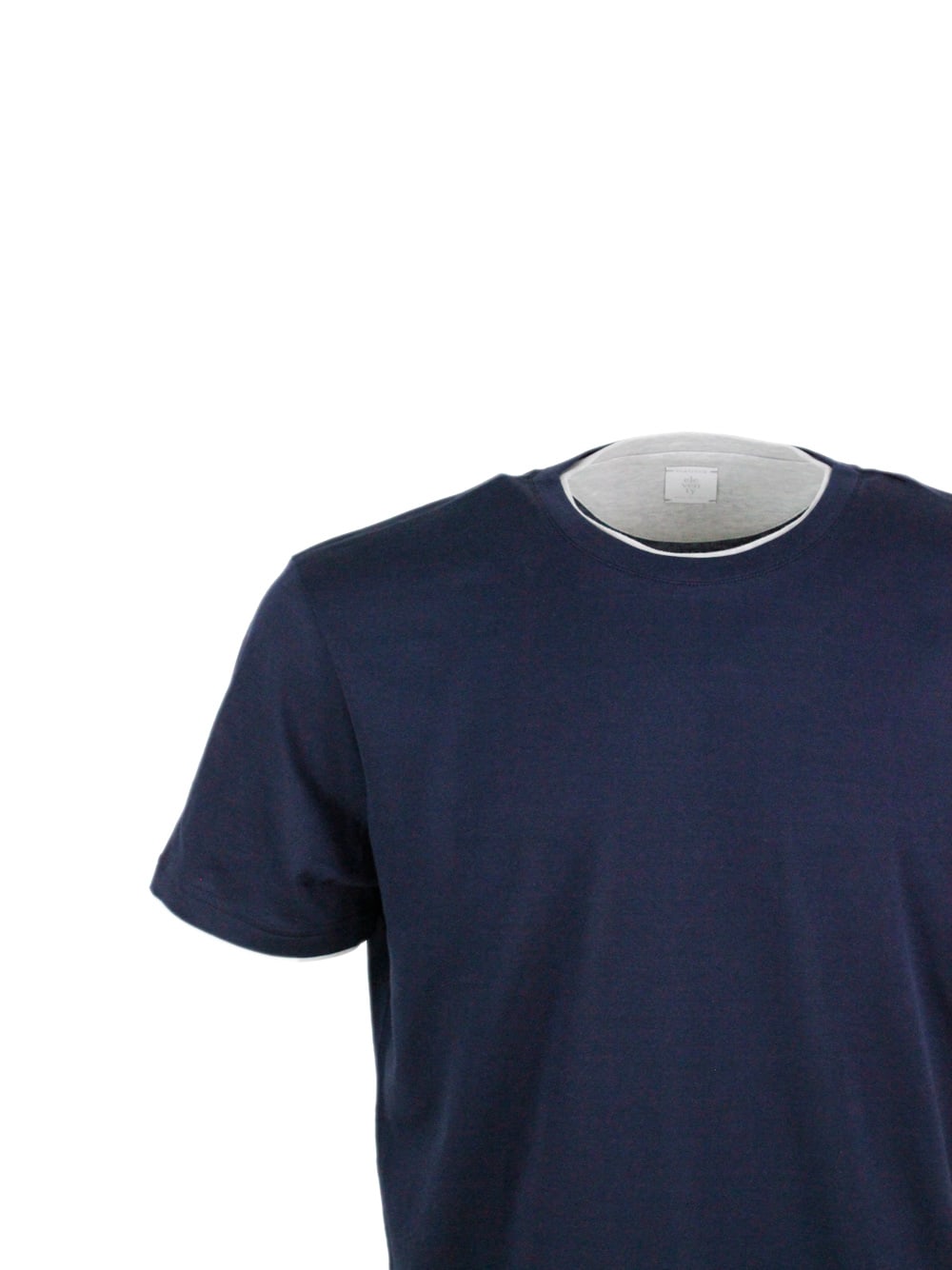 Eleventy T-shirt In Blu - Grigio Chiaro