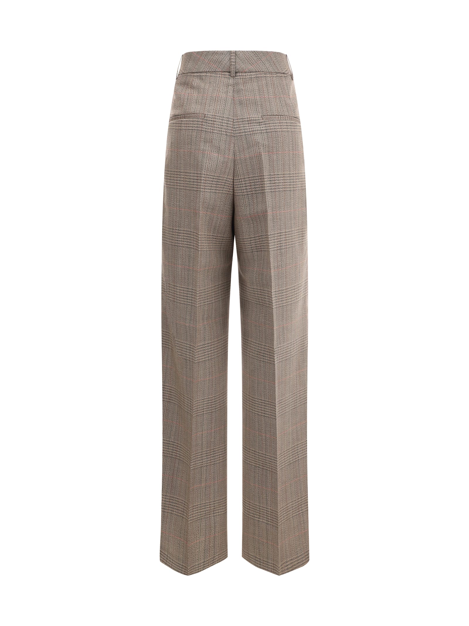 Rohe Trousers In Prince Of Wales Check In Multi