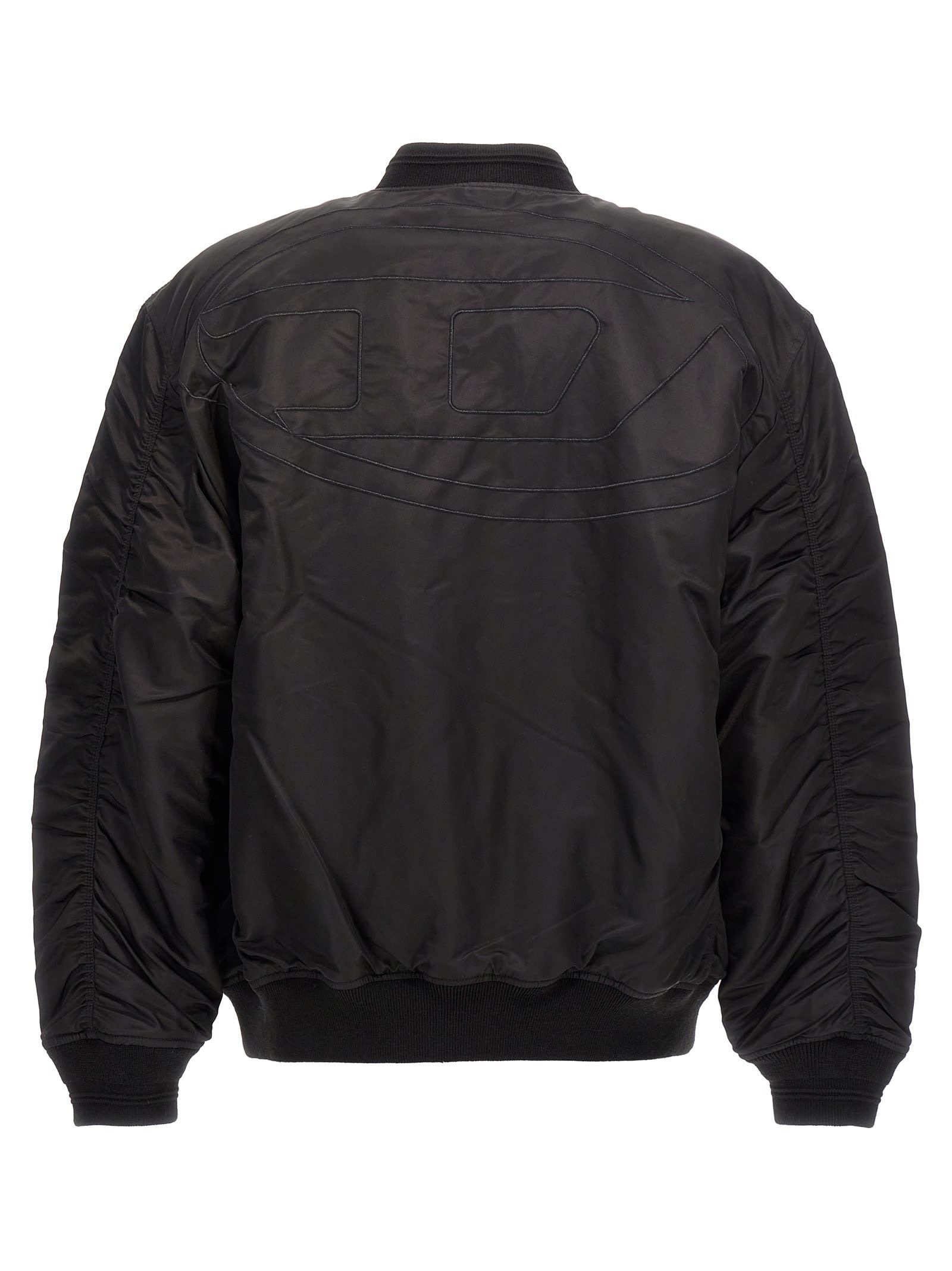 Shop Diesel J-held Bomber Jacket In Black