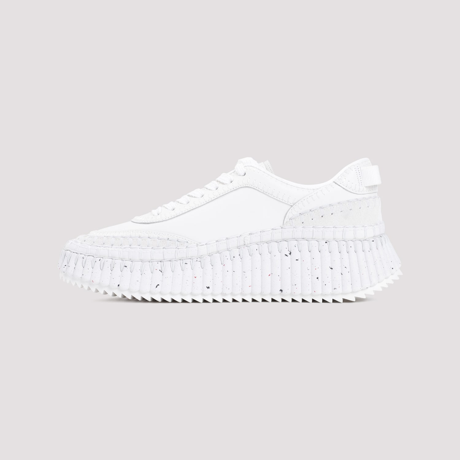 Shop Chloé Nama Sneakers In Brilliant White