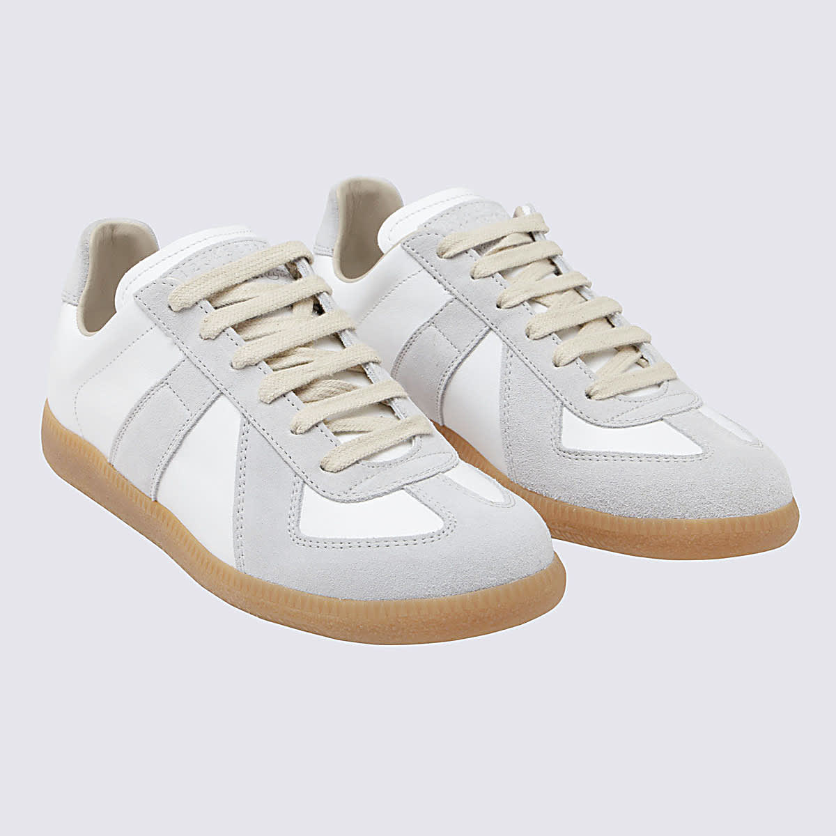 MAISON MARGIELA WHITE LEATHER REPLICA SNEAKERS 