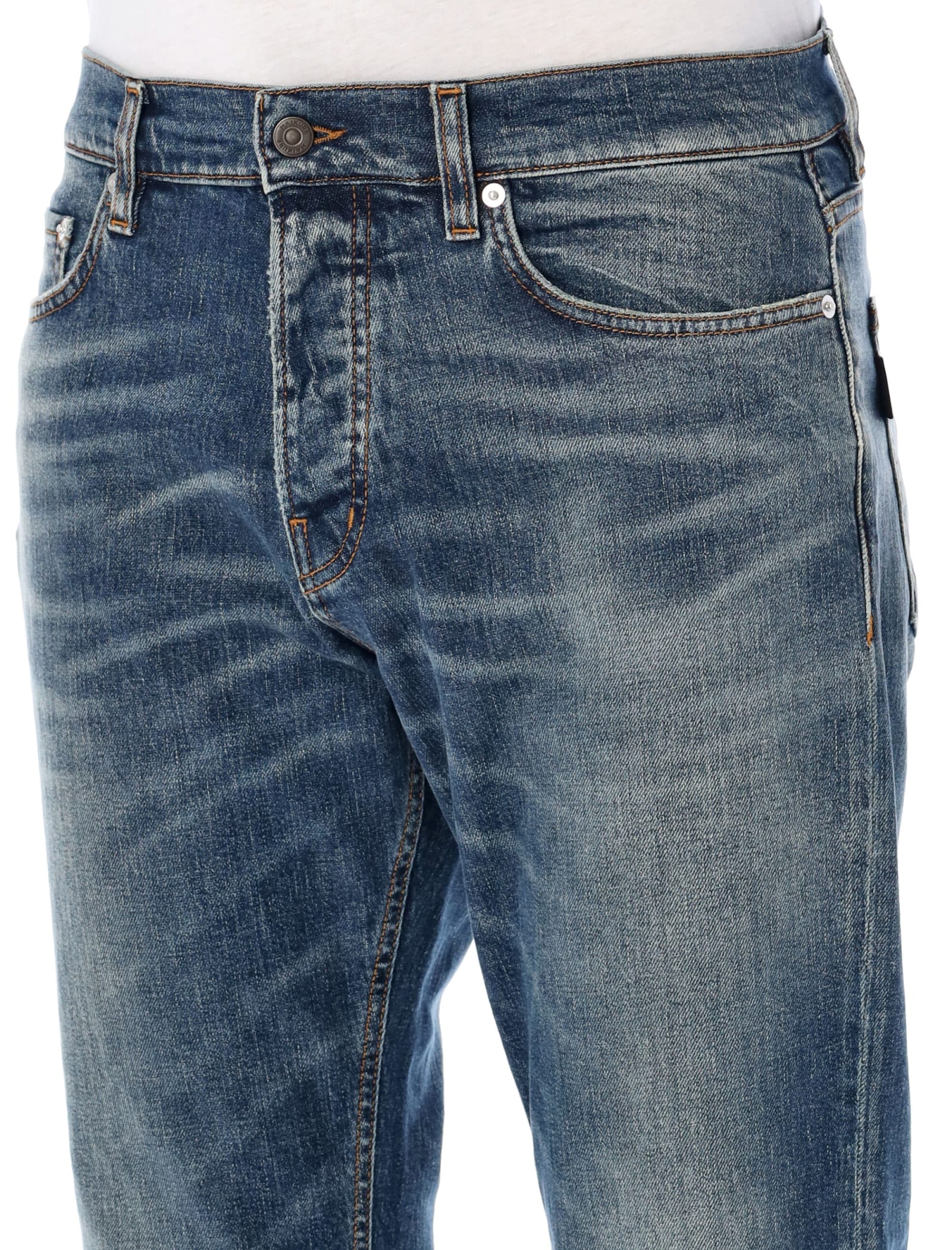 Shop Haikure Tokyo Slim Jeans In Med Blue