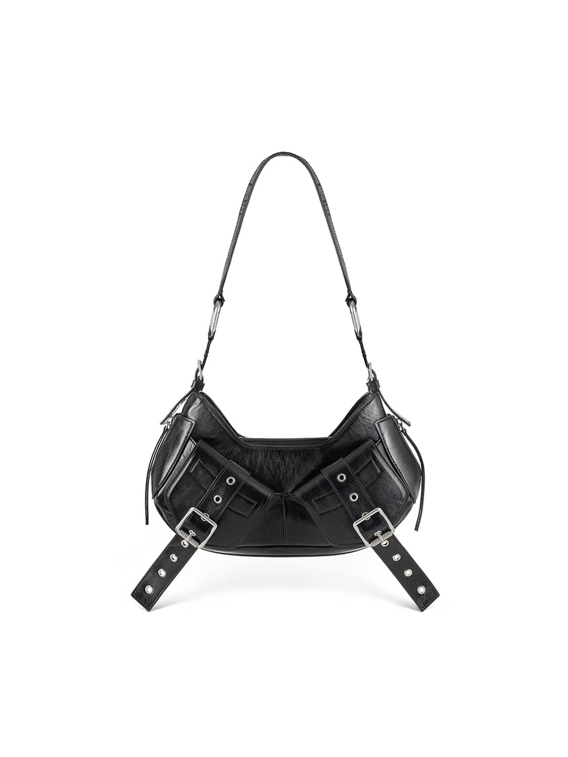 Shop Biasia Y2k Shoulder Bag In Black