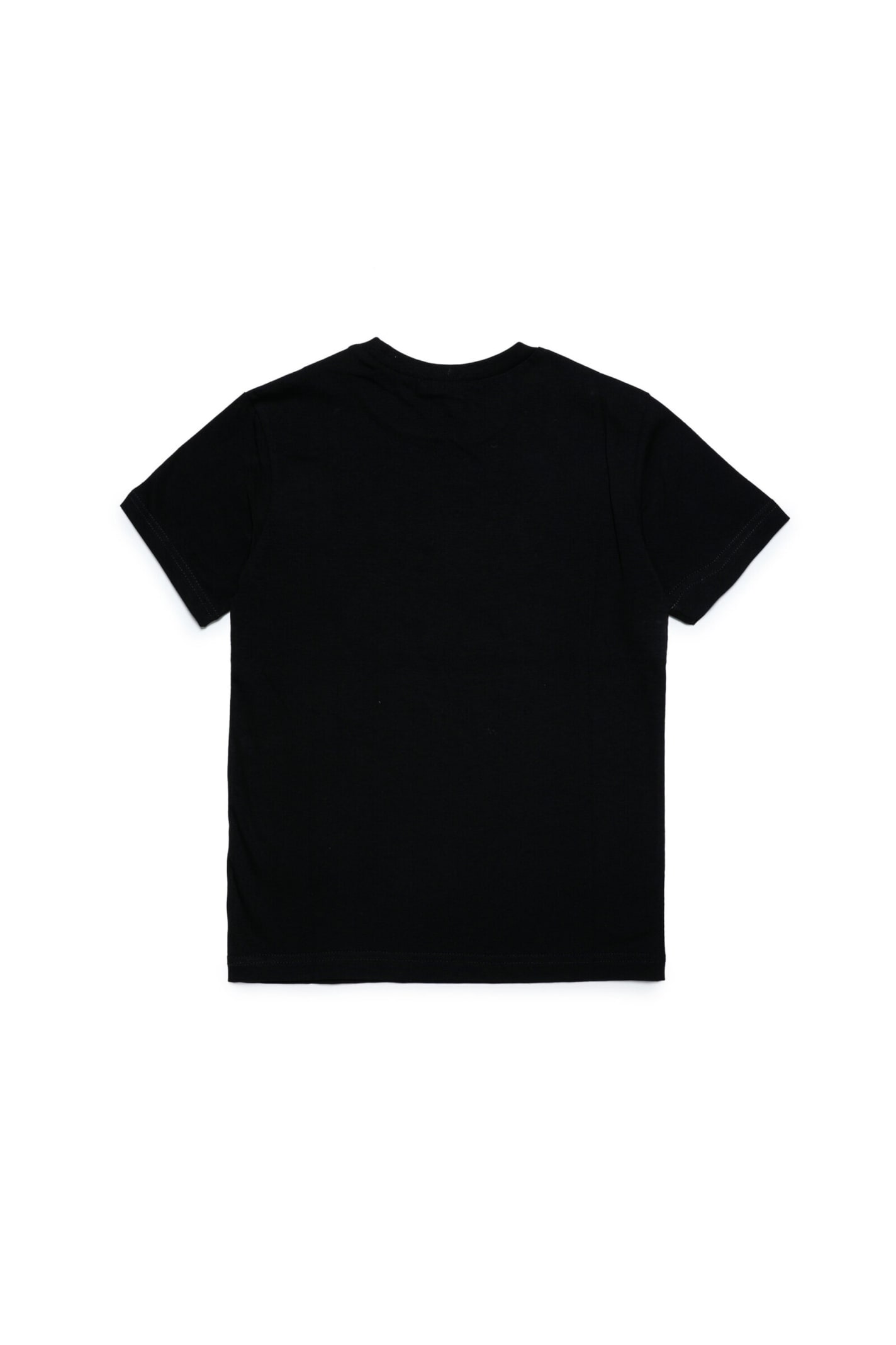 Shop N°21 N21t96u T-shirt N21 Black Jersey T-shirt With Logo In Nero