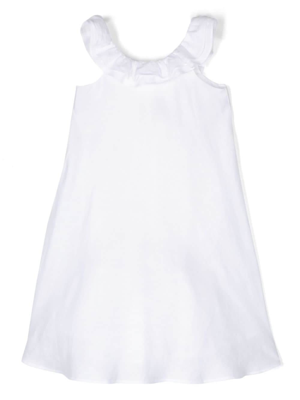 Shop Il Gufo Abito Midi Con Fiocco In White