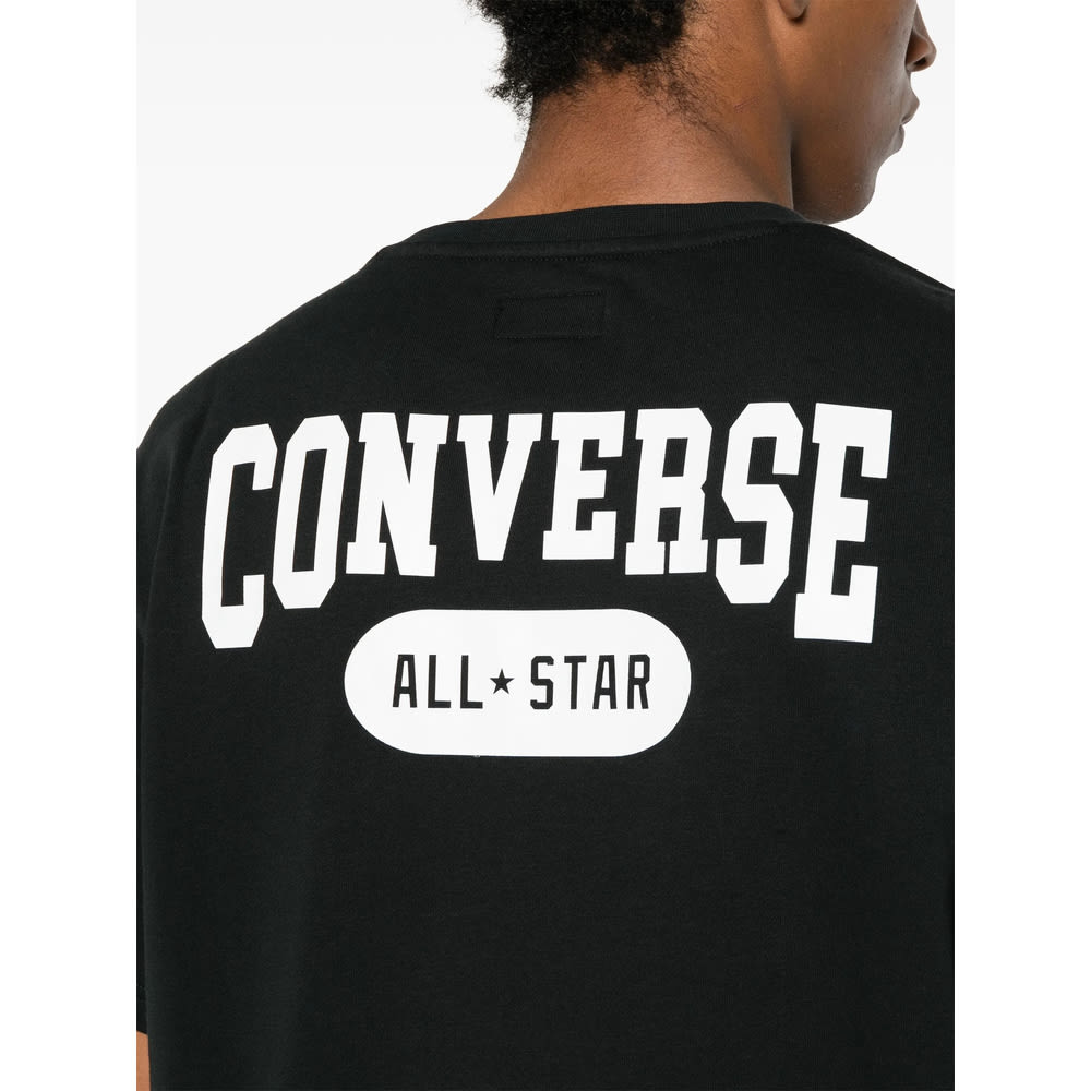 Converse Polyester T Shirts In Black