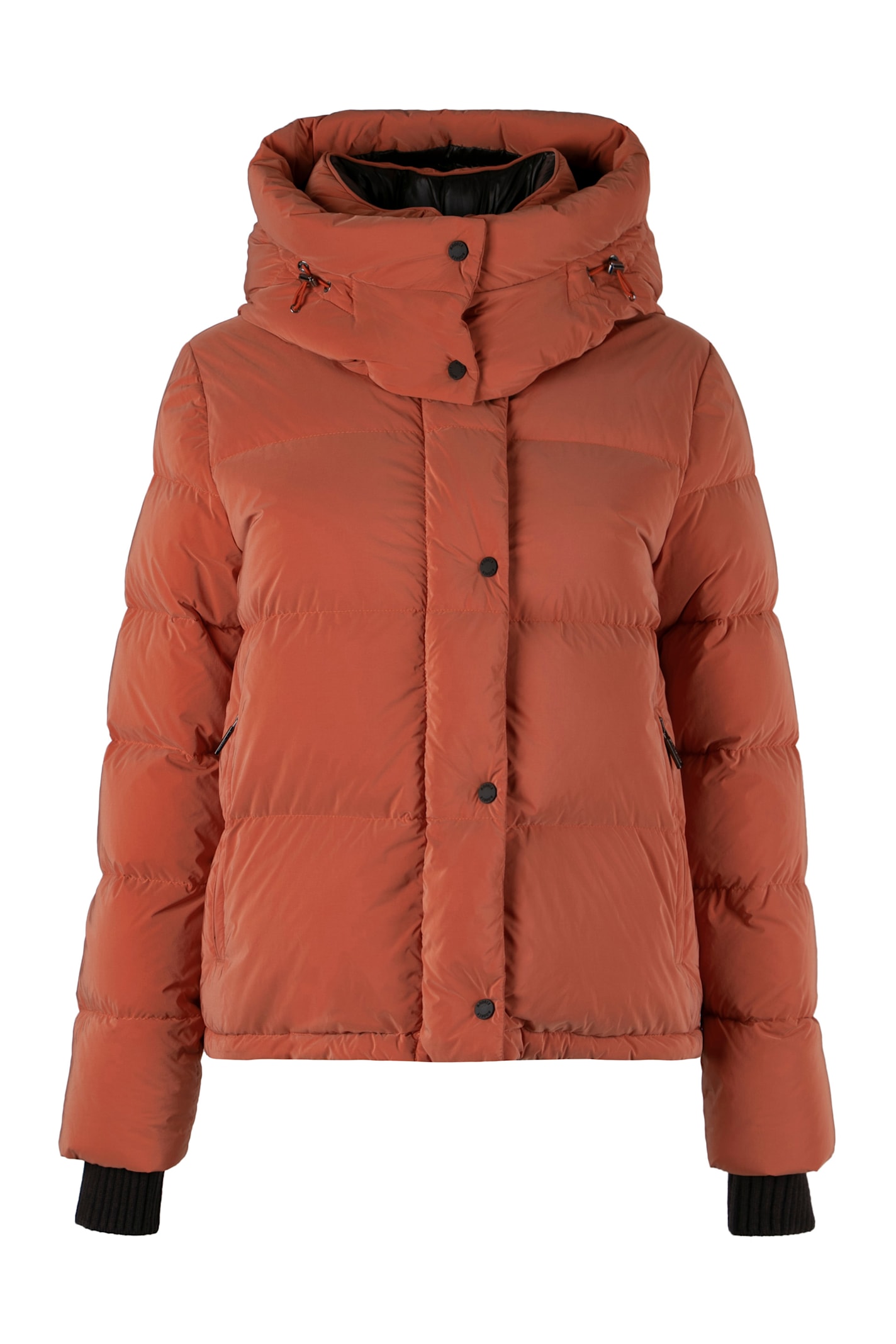 Moorer Thuile Hooded Down Jacket In Orange