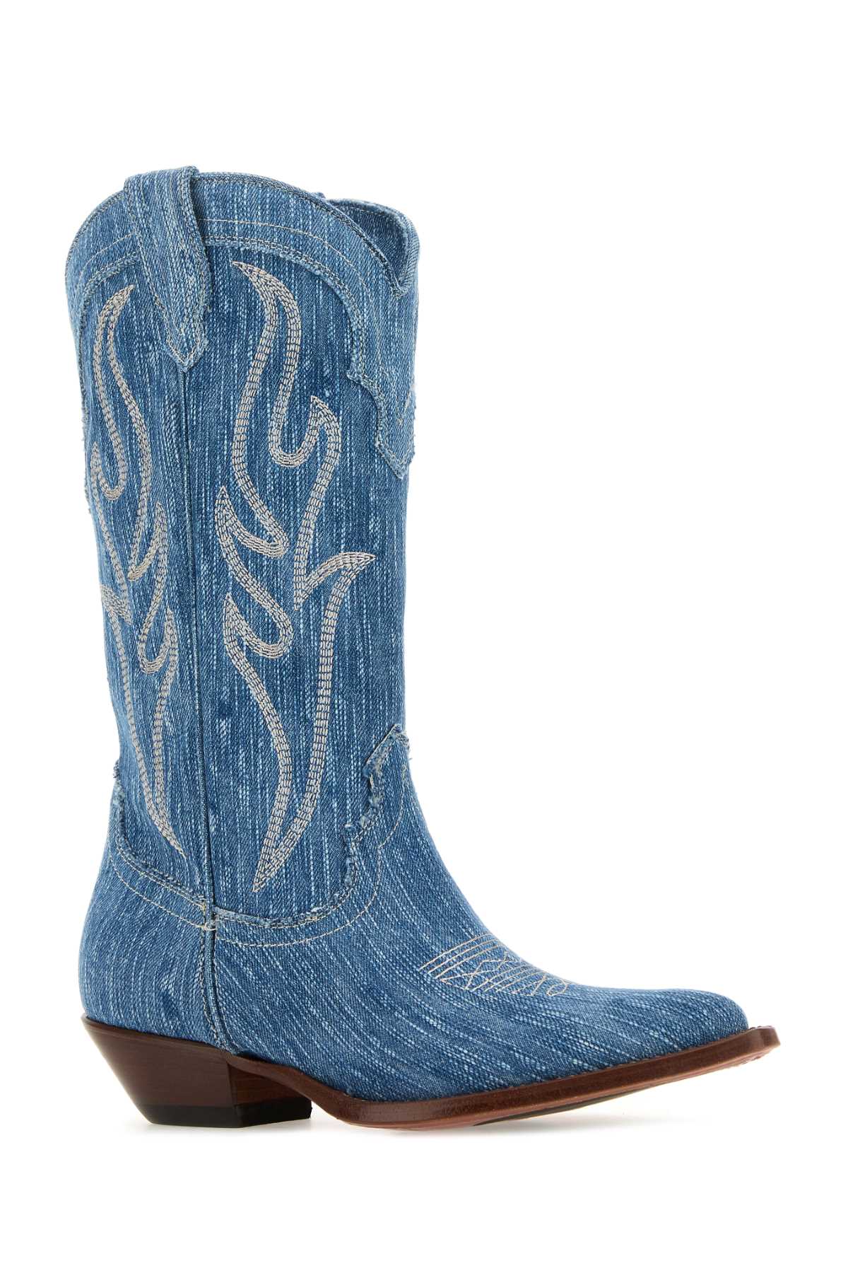 Sonora Denim Santa Fe Boots In Lightblue