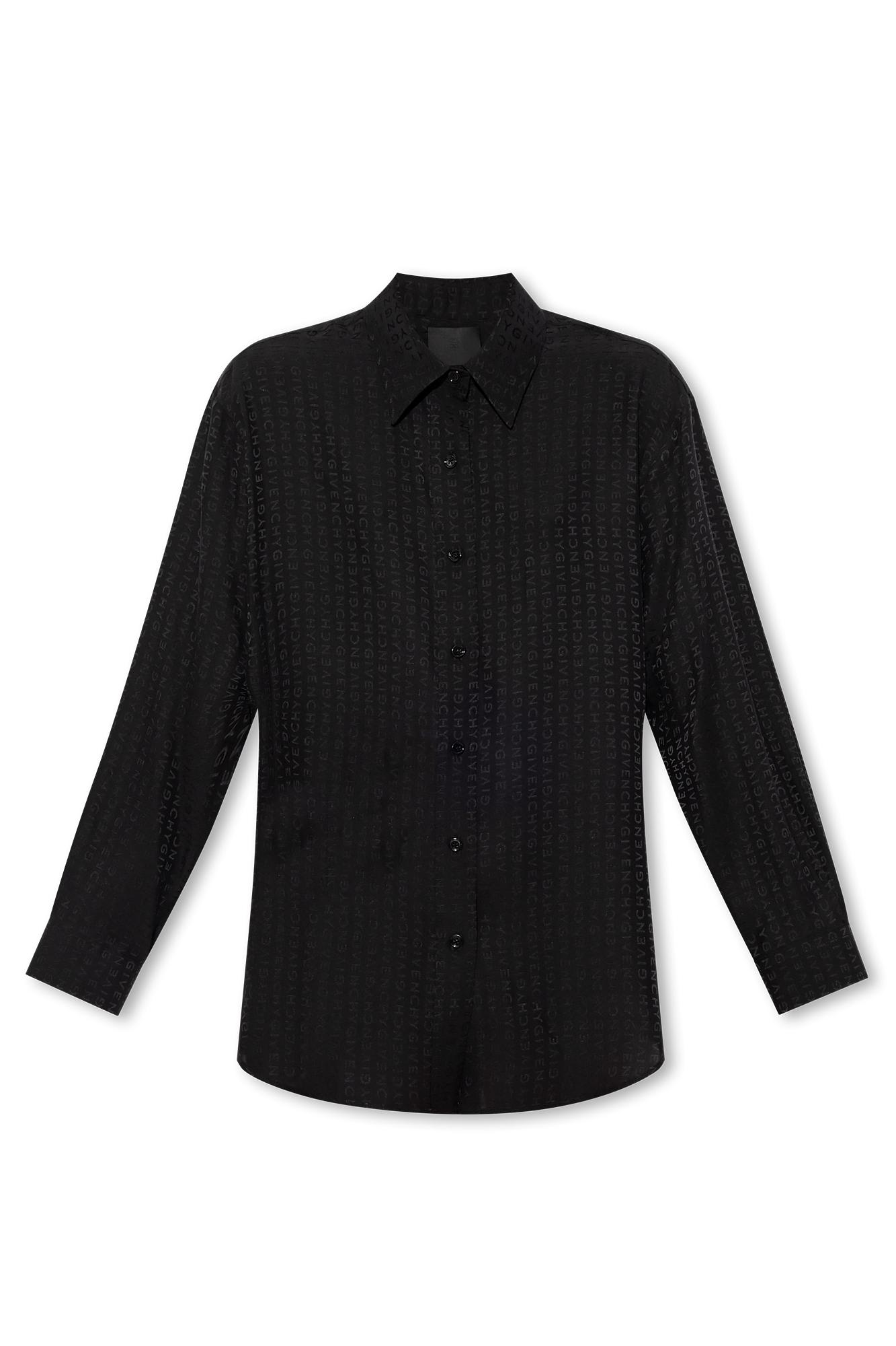 Shop Givenchy Shirt With Logo In Black