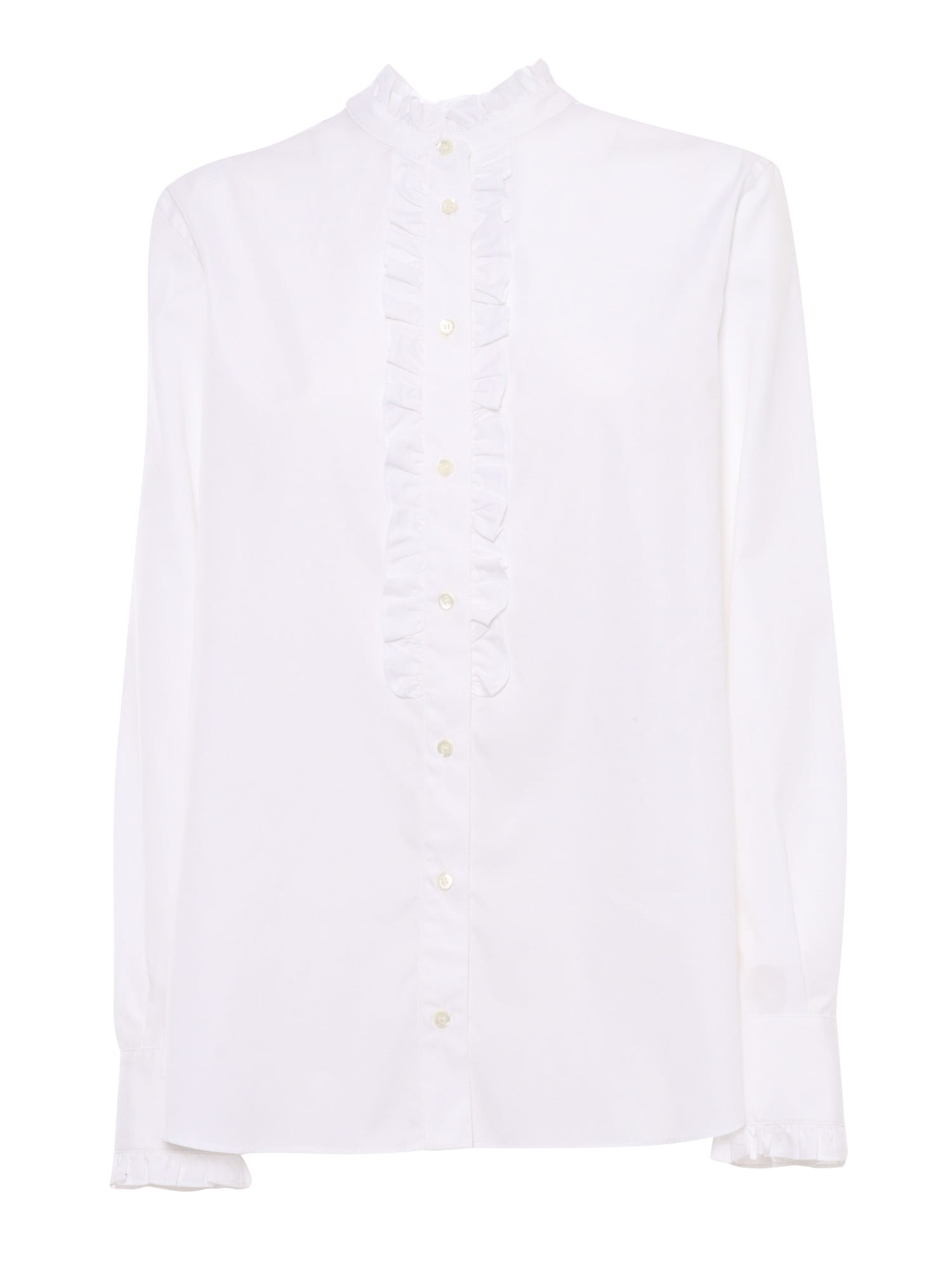 Shop Aspesi Woman Shirt In White