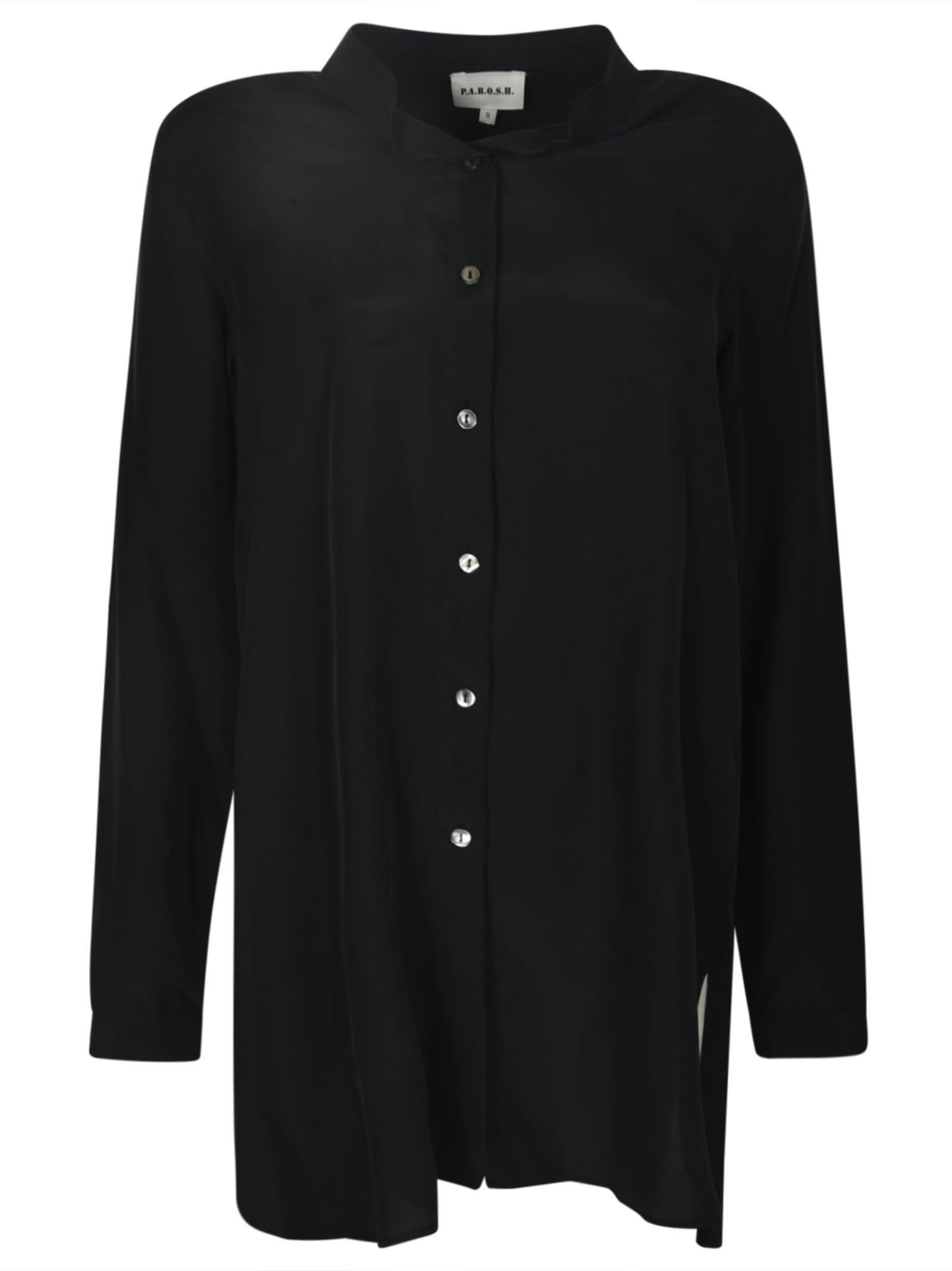 P.a.r.o.s.h Long-sleeved Shirt In Nero