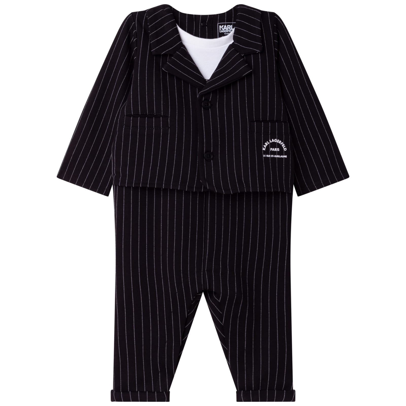 Karl Lagerfeld Kids Pinstripe Suit