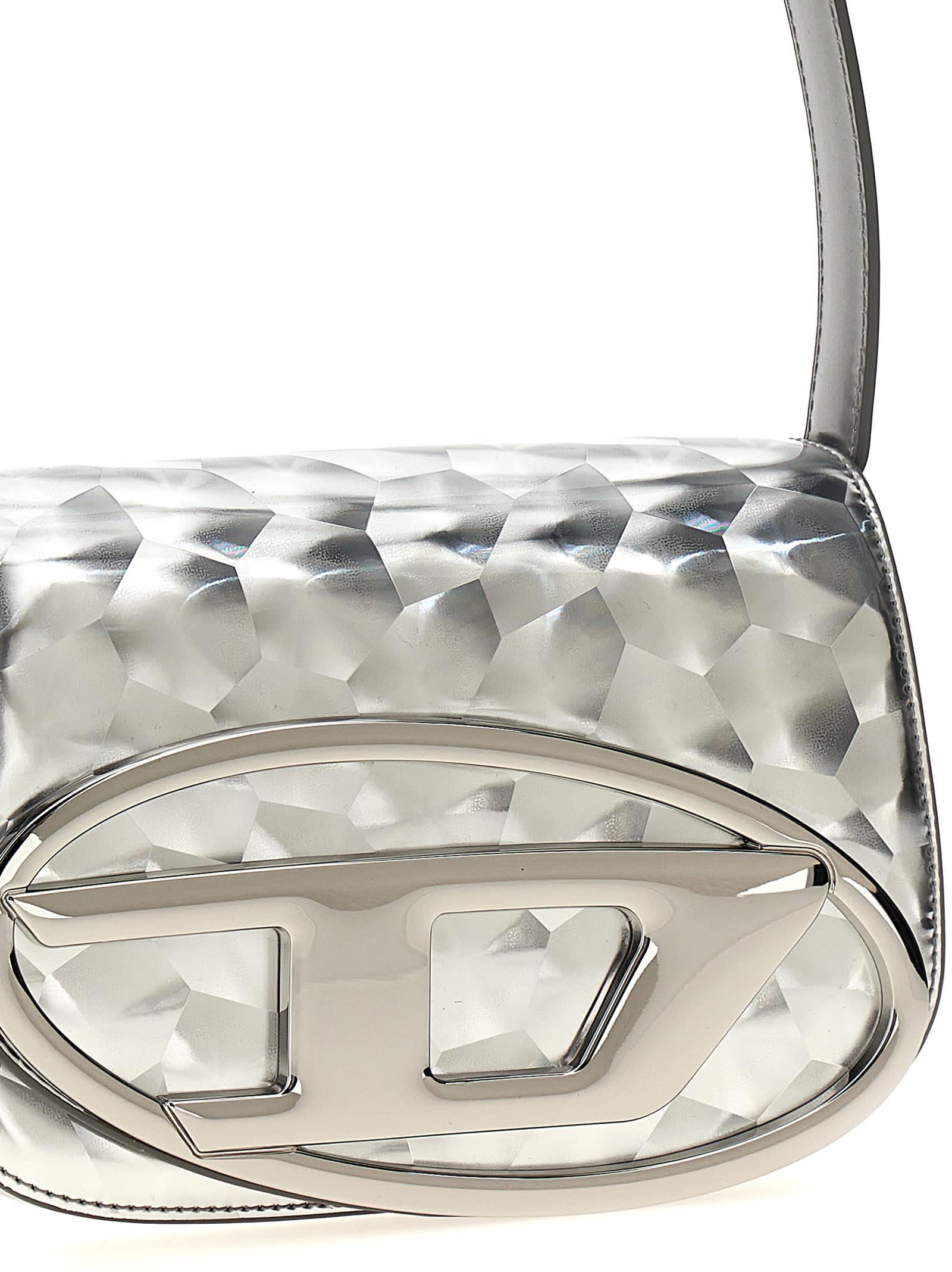 Shop Diesel D-r-wander Handbag In Silver