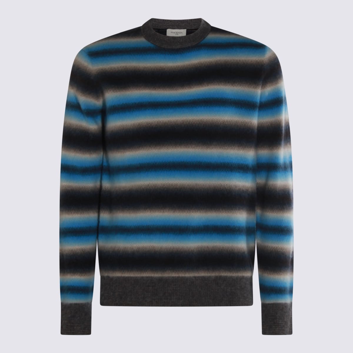 Piacenza Cashmere Multicolor Wool Knitwear In Blue