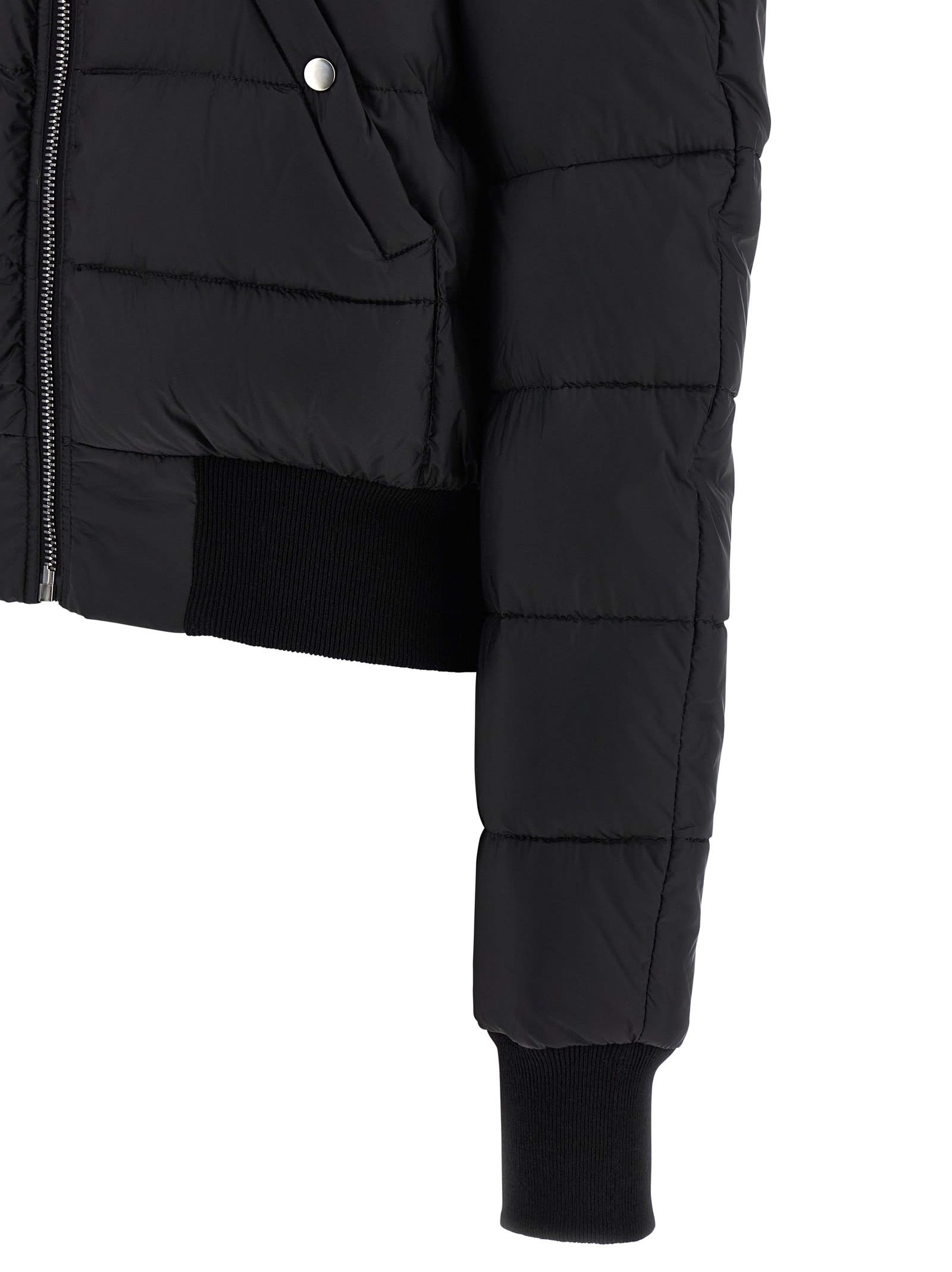 Rick Owens Concordians Duvet Flight Jacket Clothing In Black