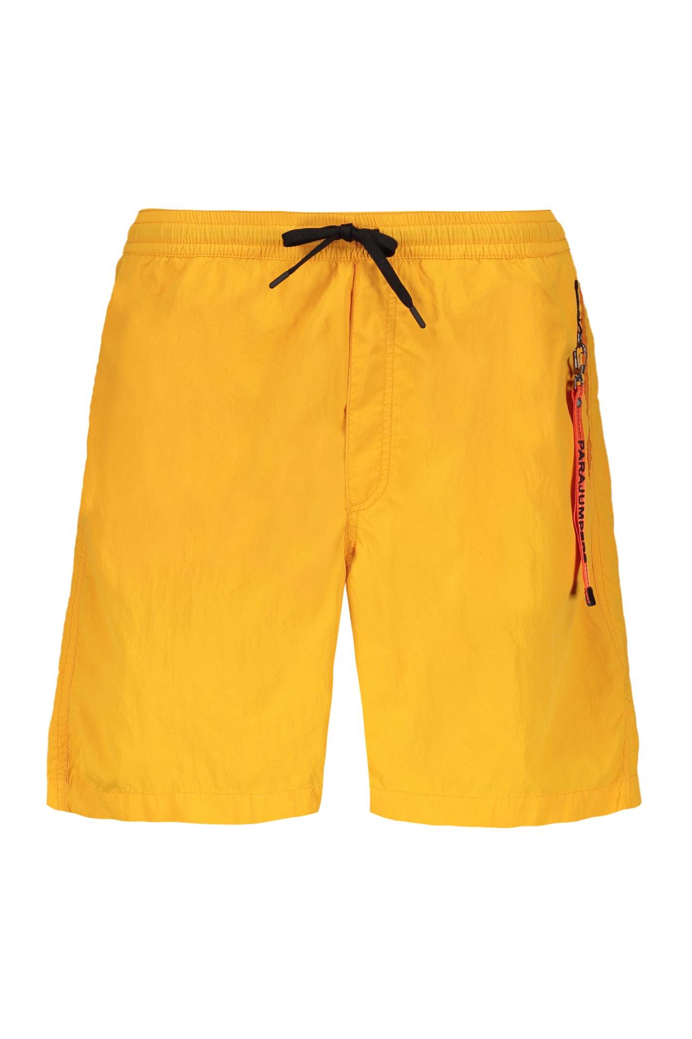 Parajumpers Logo Print Swim Shorts In Orange