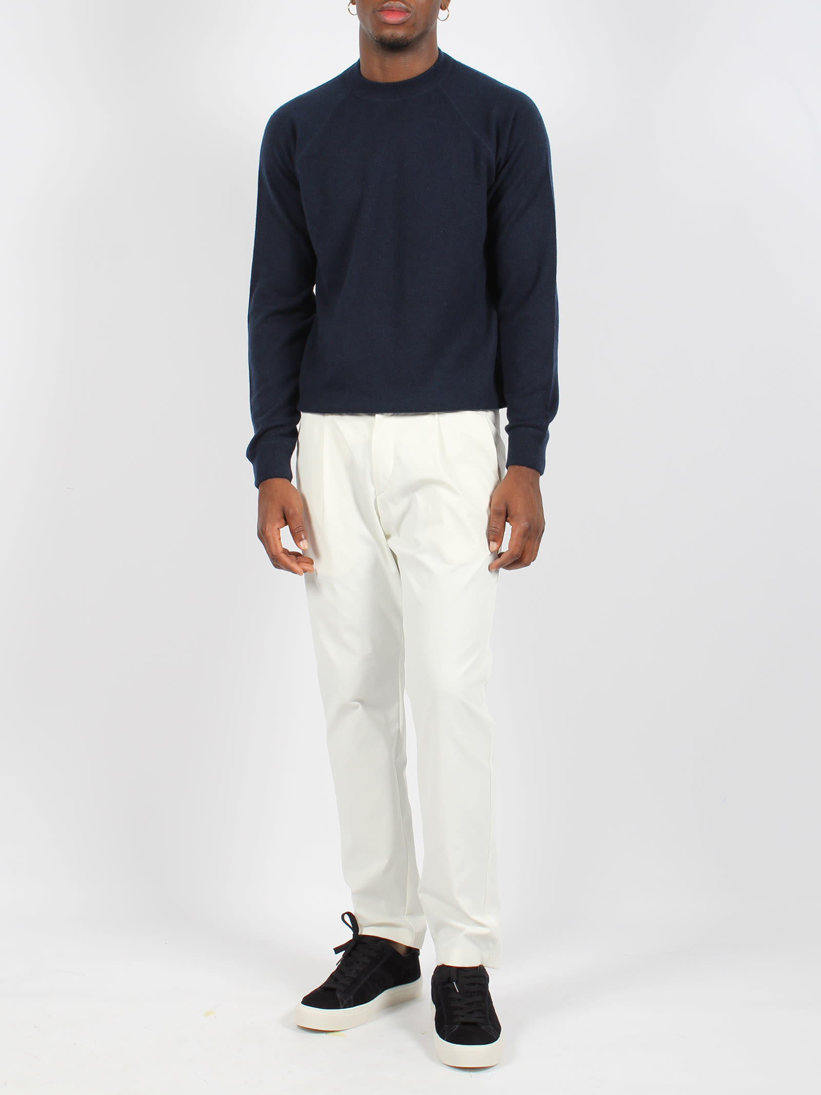 Shop Herno Plain Cashmere Resort Sweater In Blue