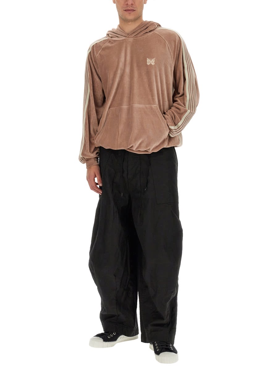 Needles Men's Sweatshirt With Logo In Beige