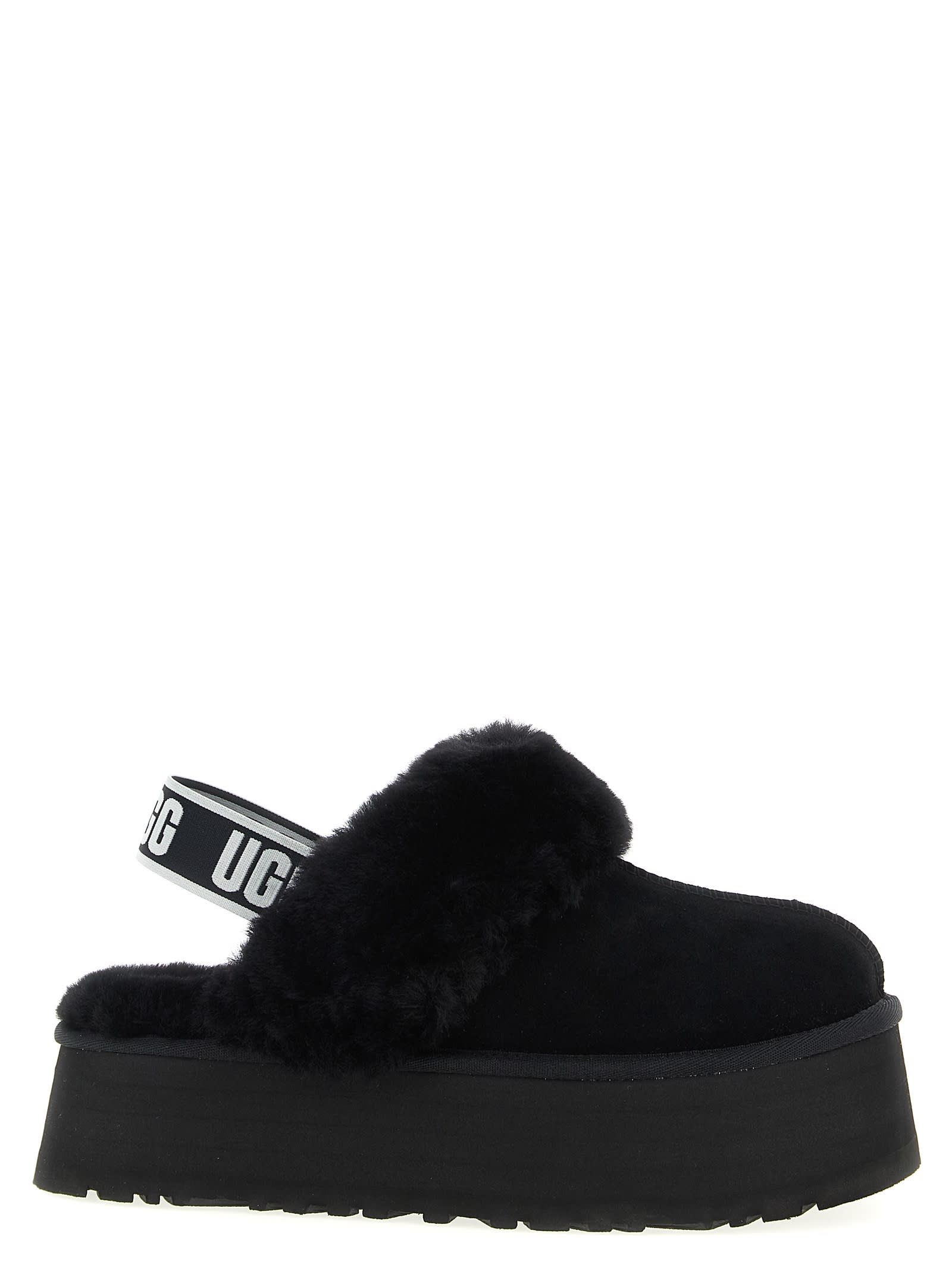Ugg W Funkette Suede Slip-on Shoe In Black
