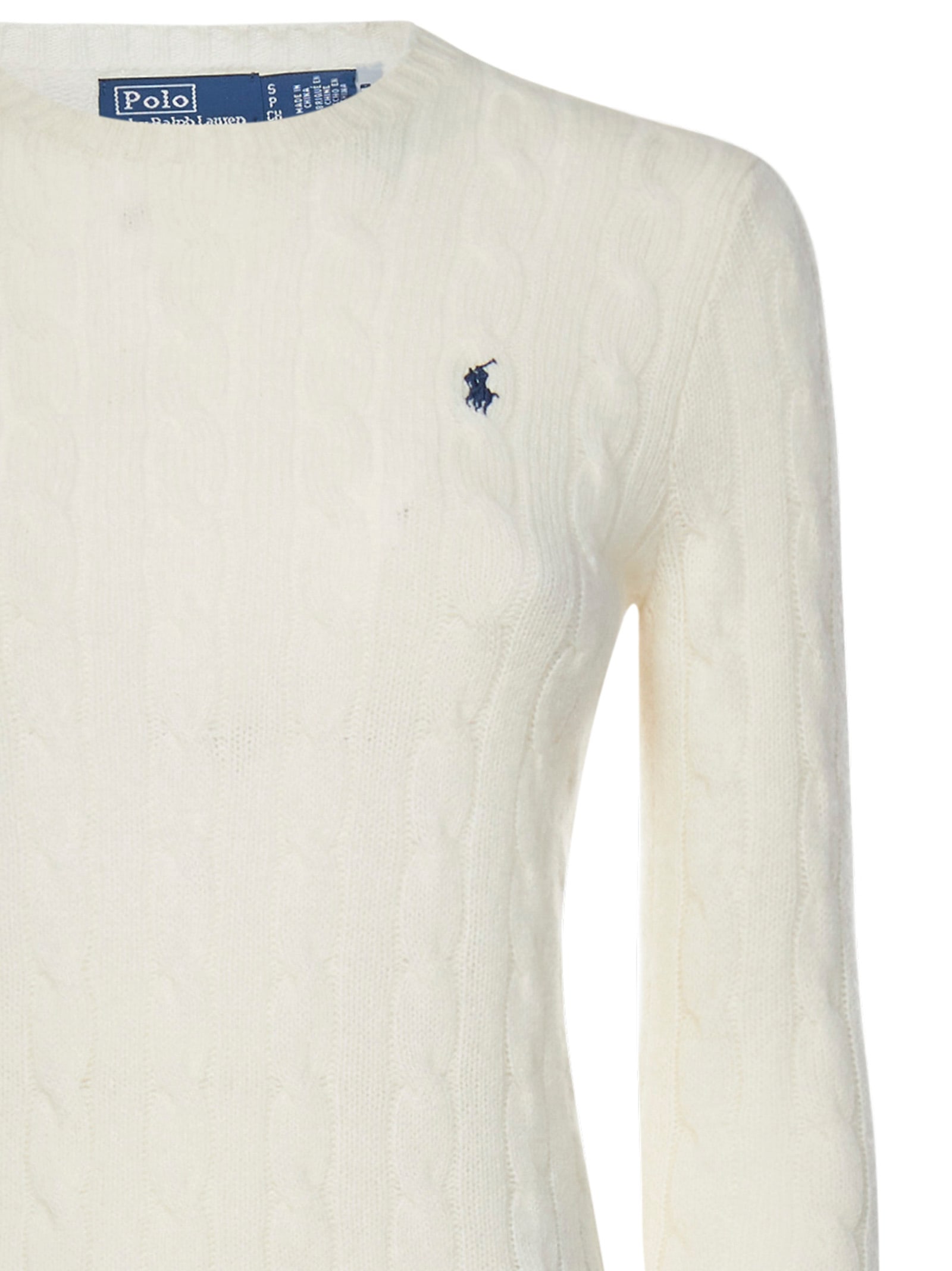 Shop Polo Ralph Lauren Sweater In White