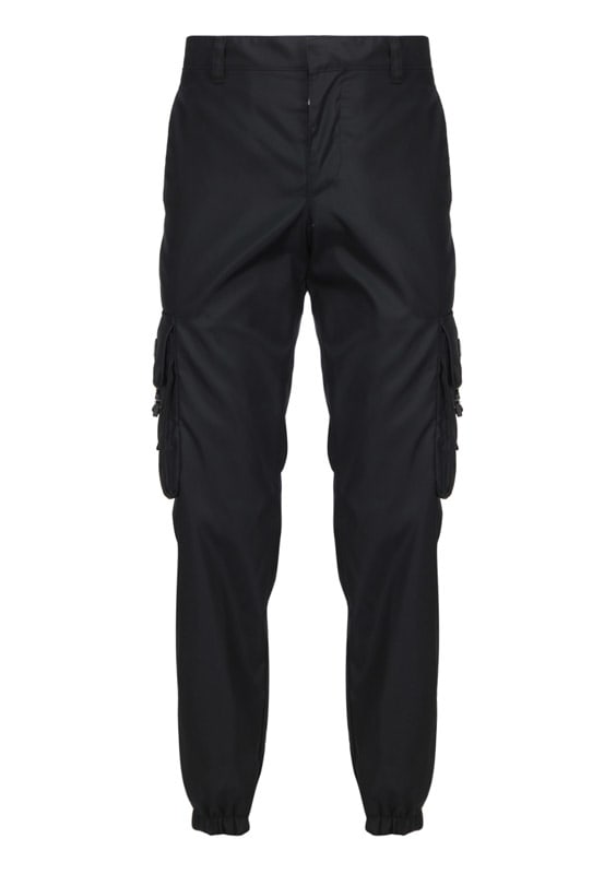 Shop Prada Pants In Nero