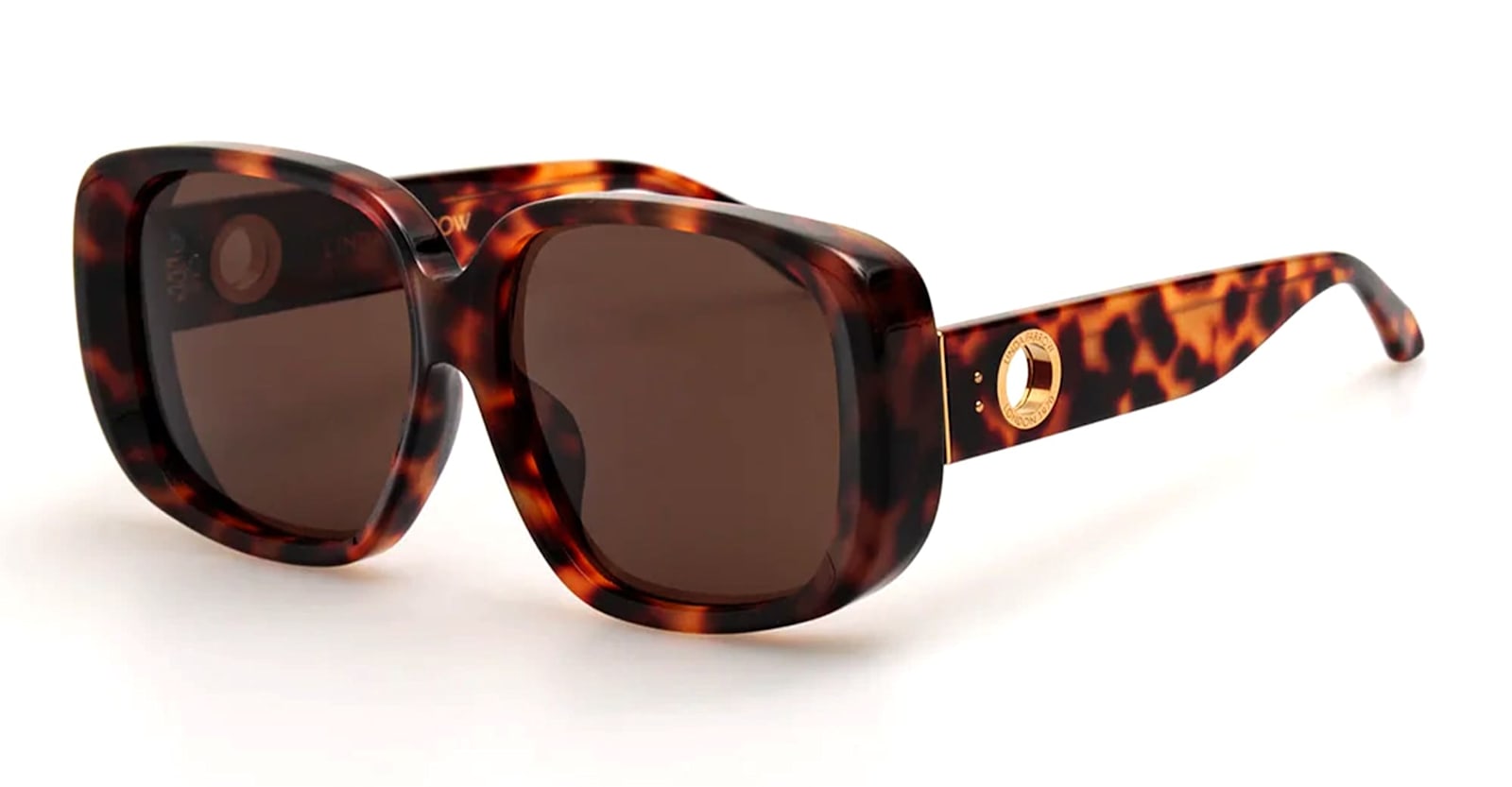 Linda Farrow Astrid - T-shell Sunglasses In Brown