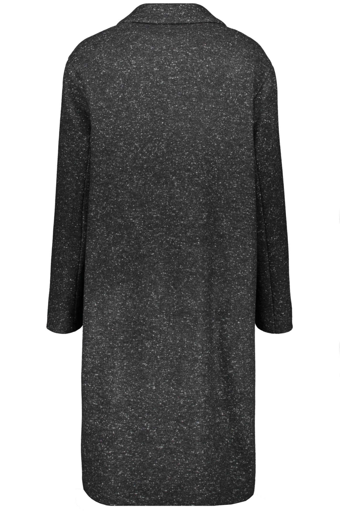 Agnona Double-breasted Cashmere Coat In Black