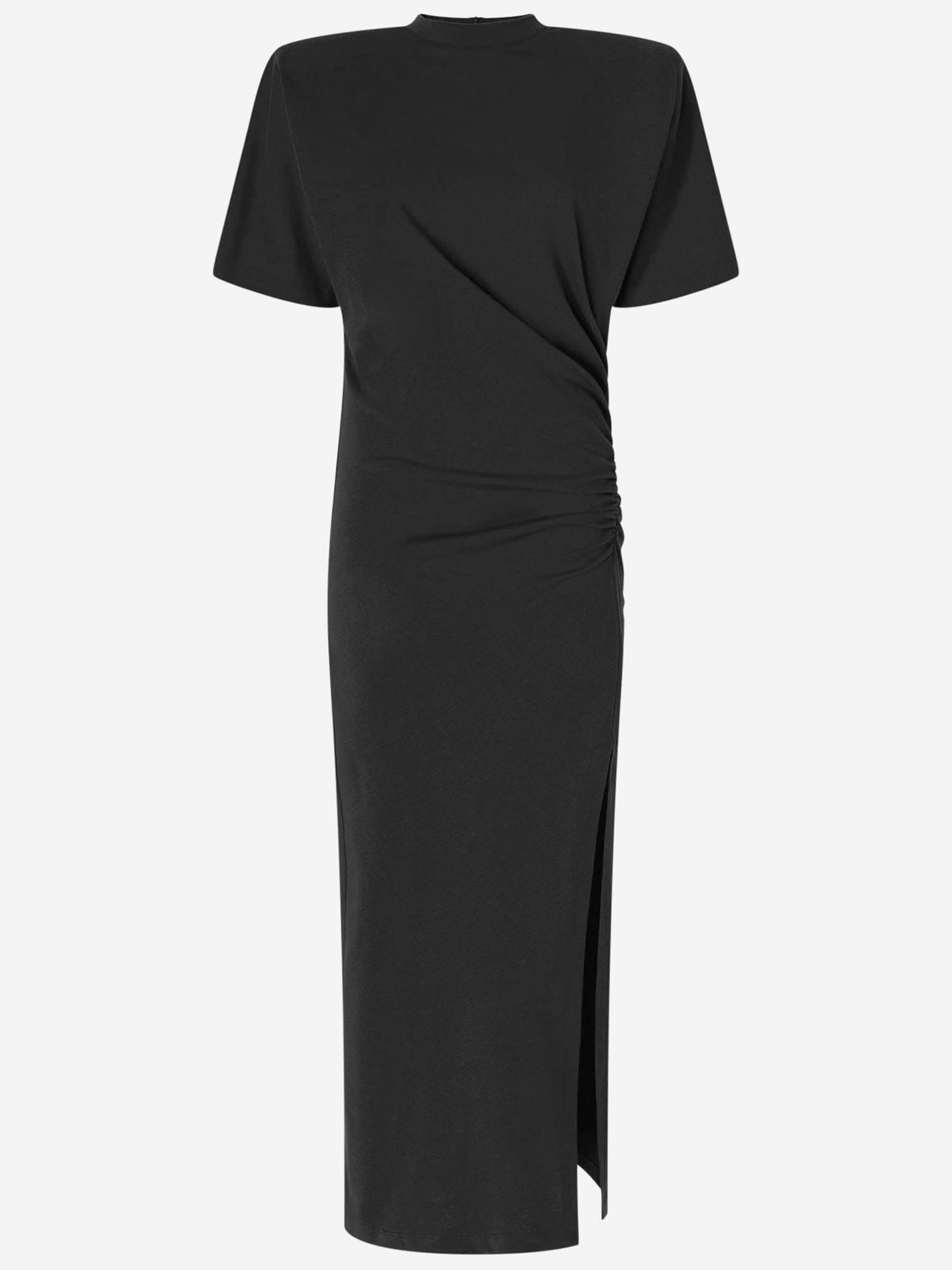 Pinko Long T-shirt Dress With Padded Shoulders