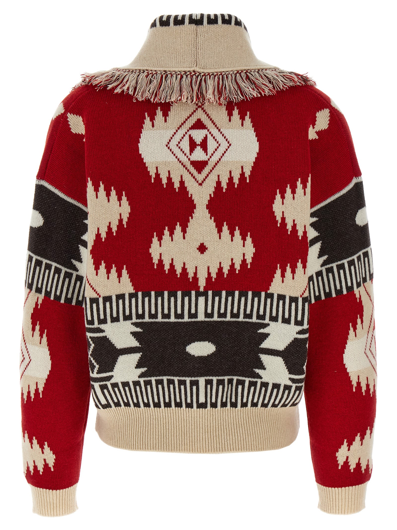 Shop Alanui Icon Cardigan In Multicolor