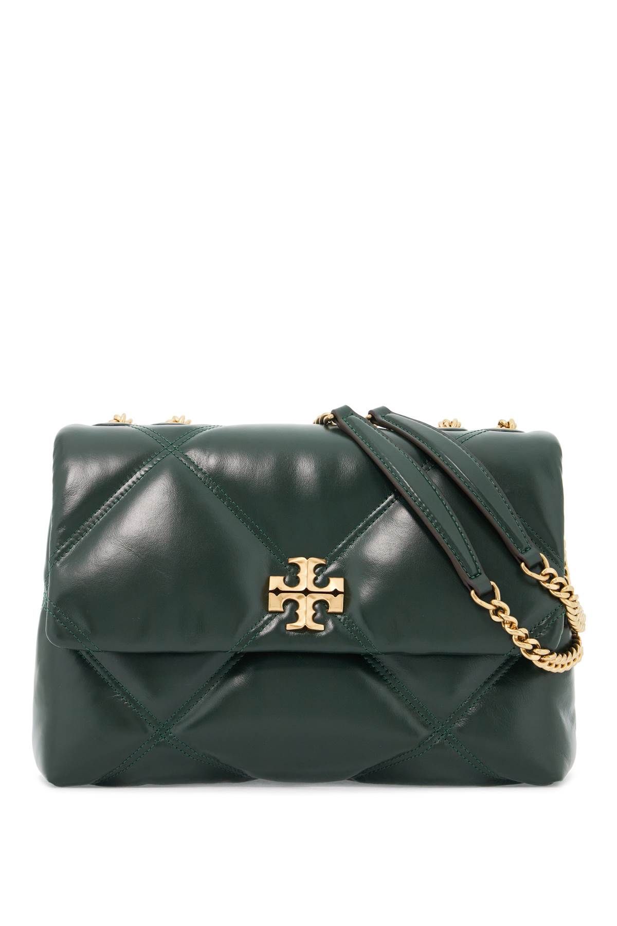 Shop Tory Burch Kira Shoulder Bag In Fir Tree (green)