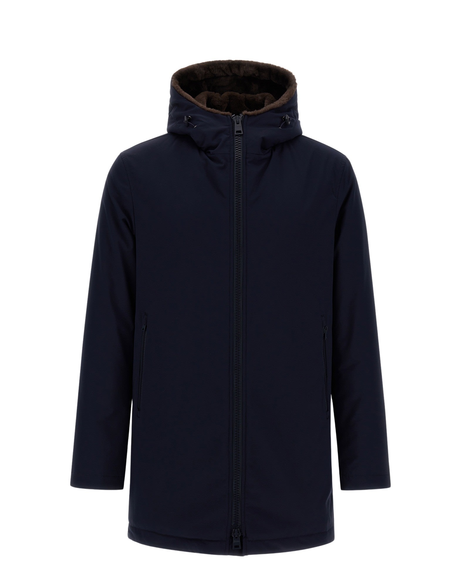 Shop Herno Parka Keystone In Blue Brown